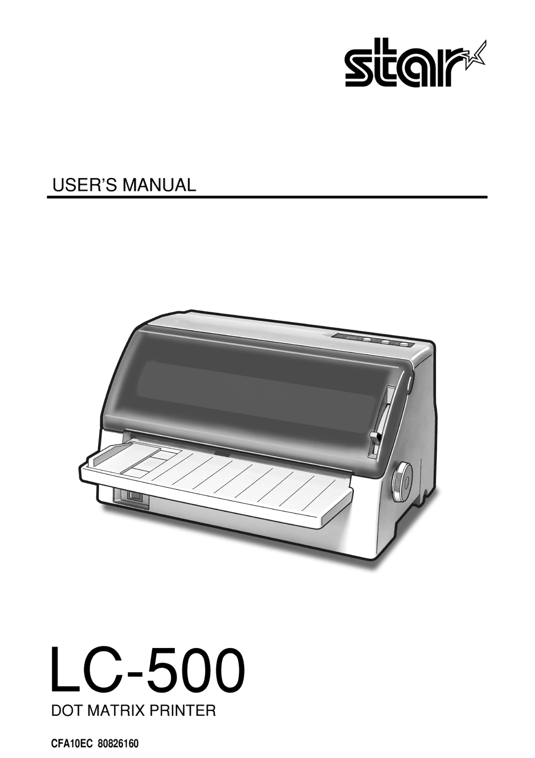 Star Micronics LC-500 user manual 