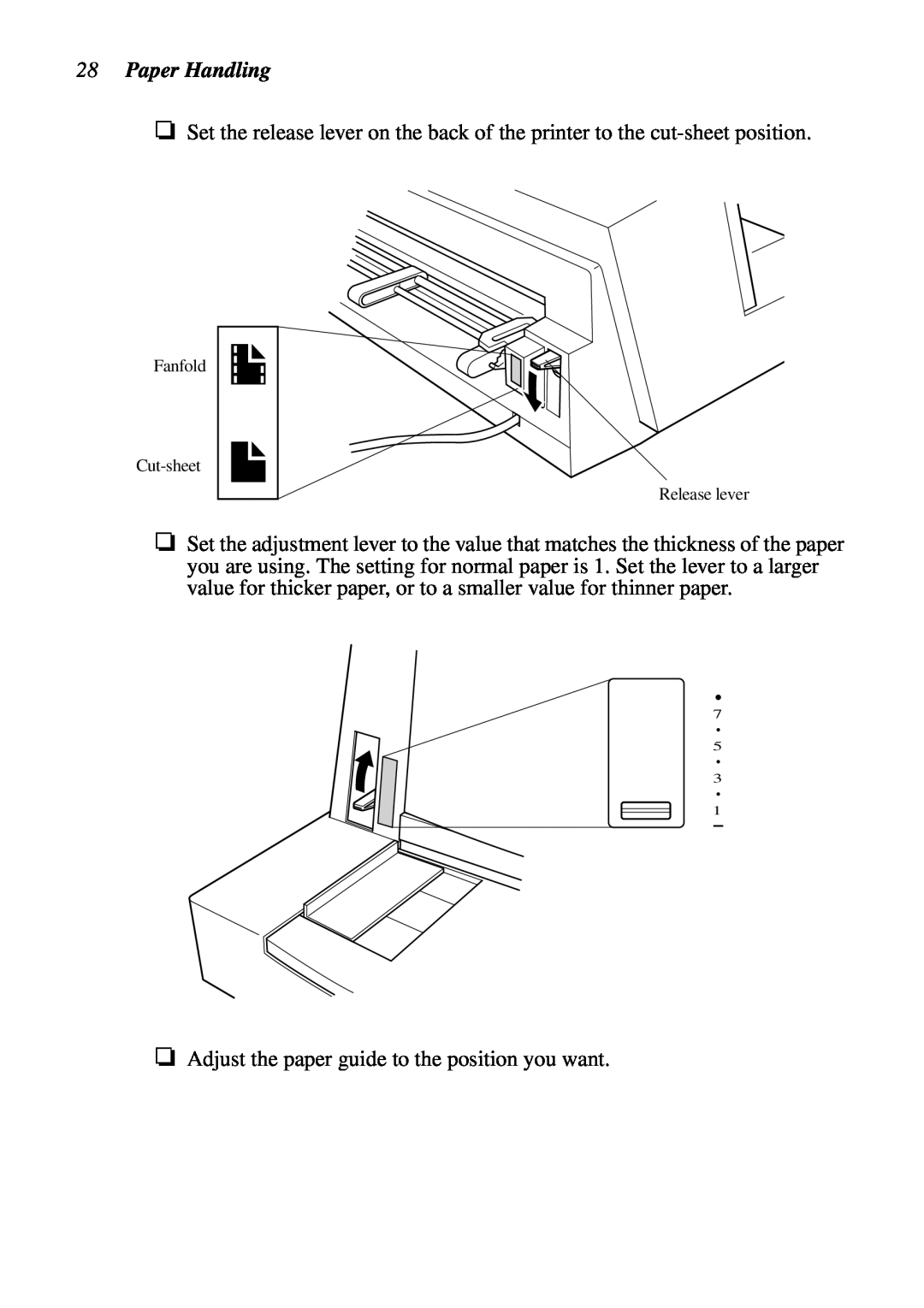 Star Micronics LC-6211 user manual Paper Handling 