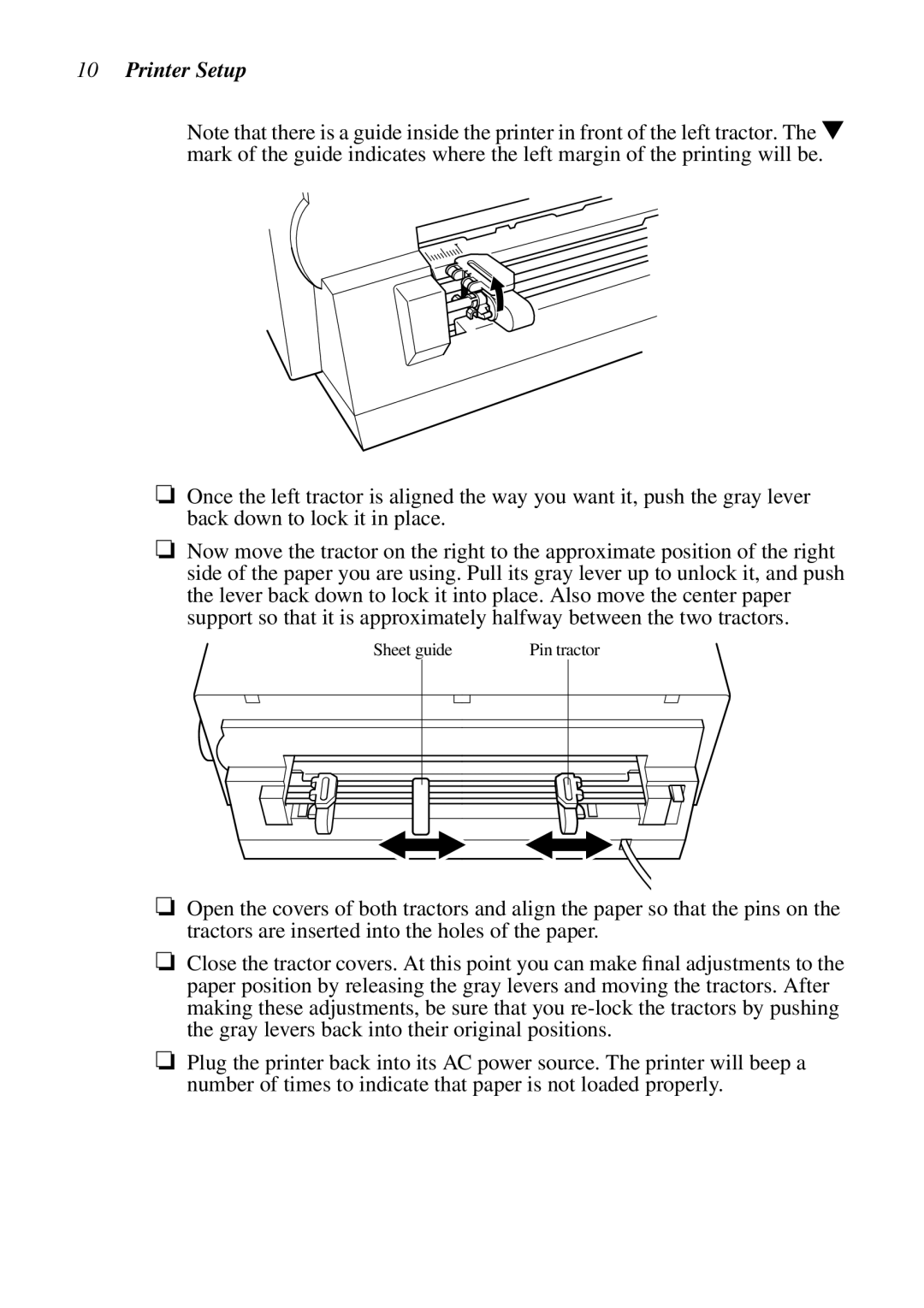 Star Micronics LC-6211 user manual Sheet guide 