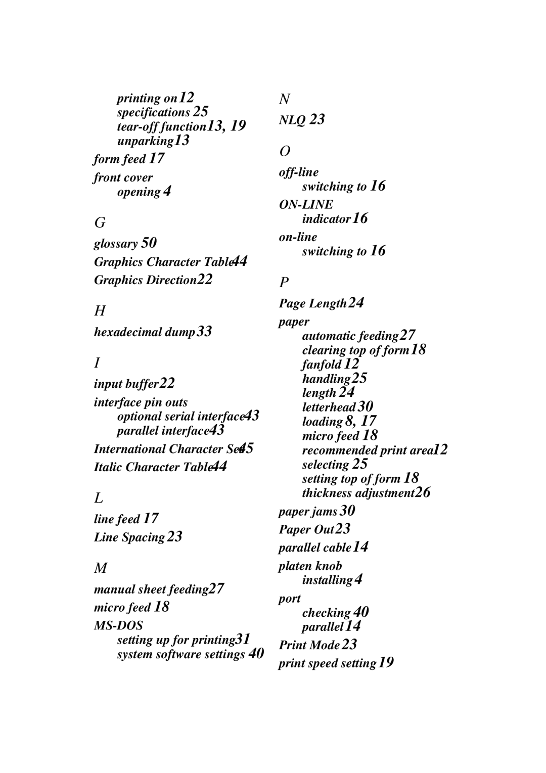 Star Micronics LC-6211 user manual Ms-Dos 