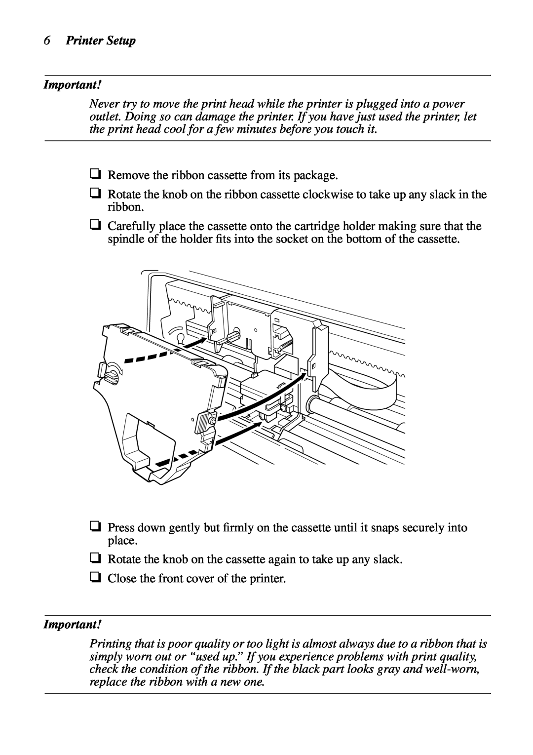 Star Micronics LC-7211 user manual Printer Setup 