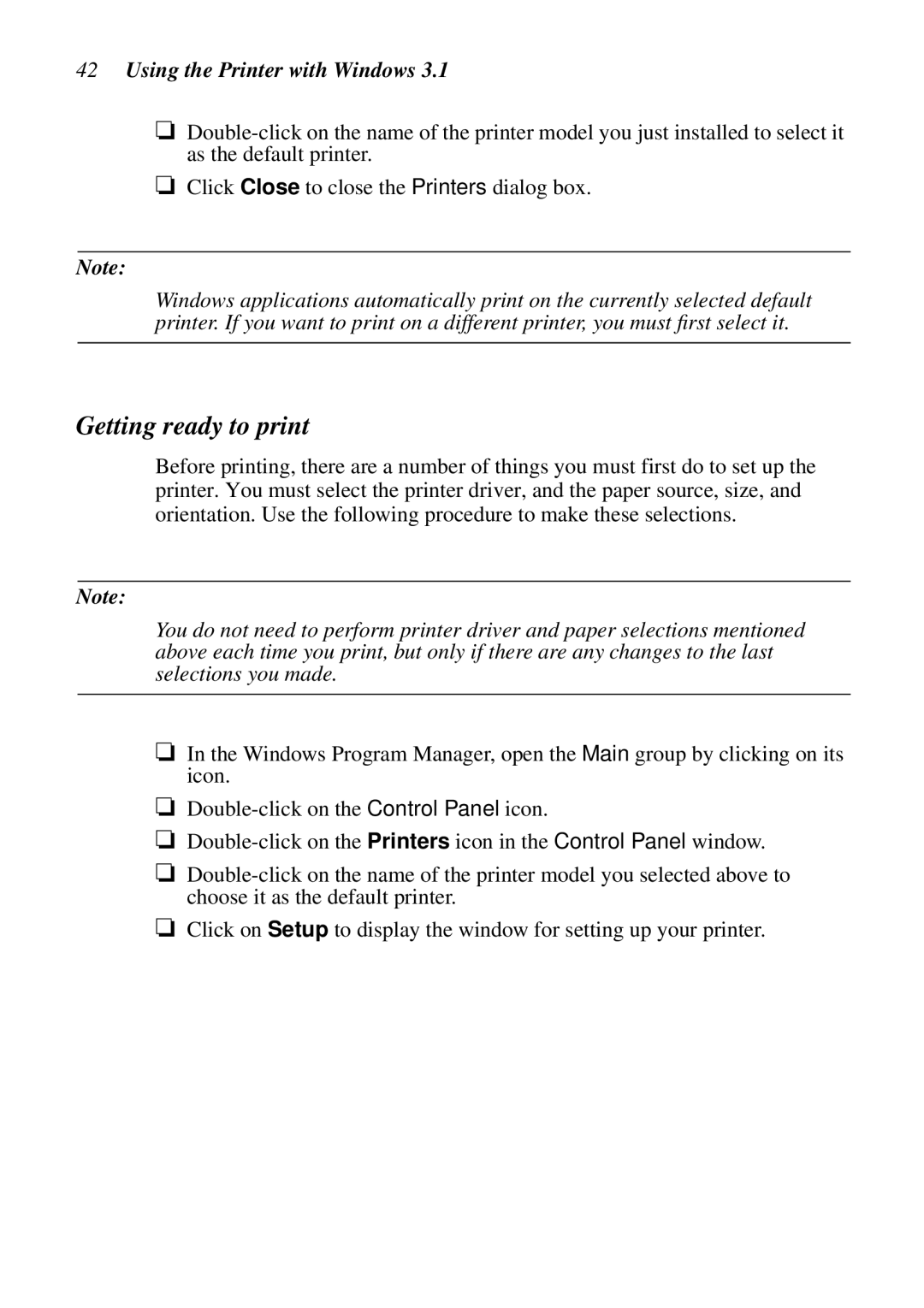 Star Micronics LC-7211 user manual Getting ready to print, Using the Printer with Windows 