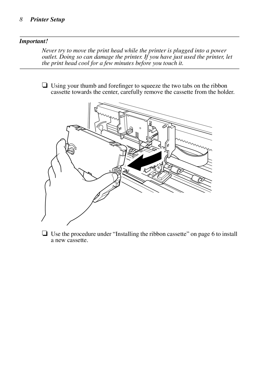 Star Micronics LC-8521 user manual Printer Setup 