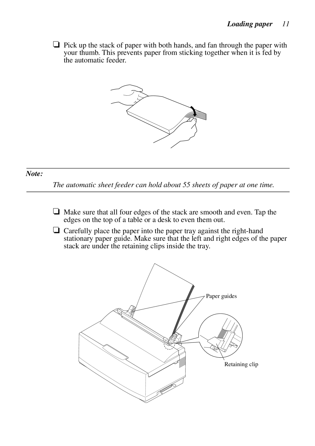 Star Micronics LC-90 NX-1010 user manual Loading paper 