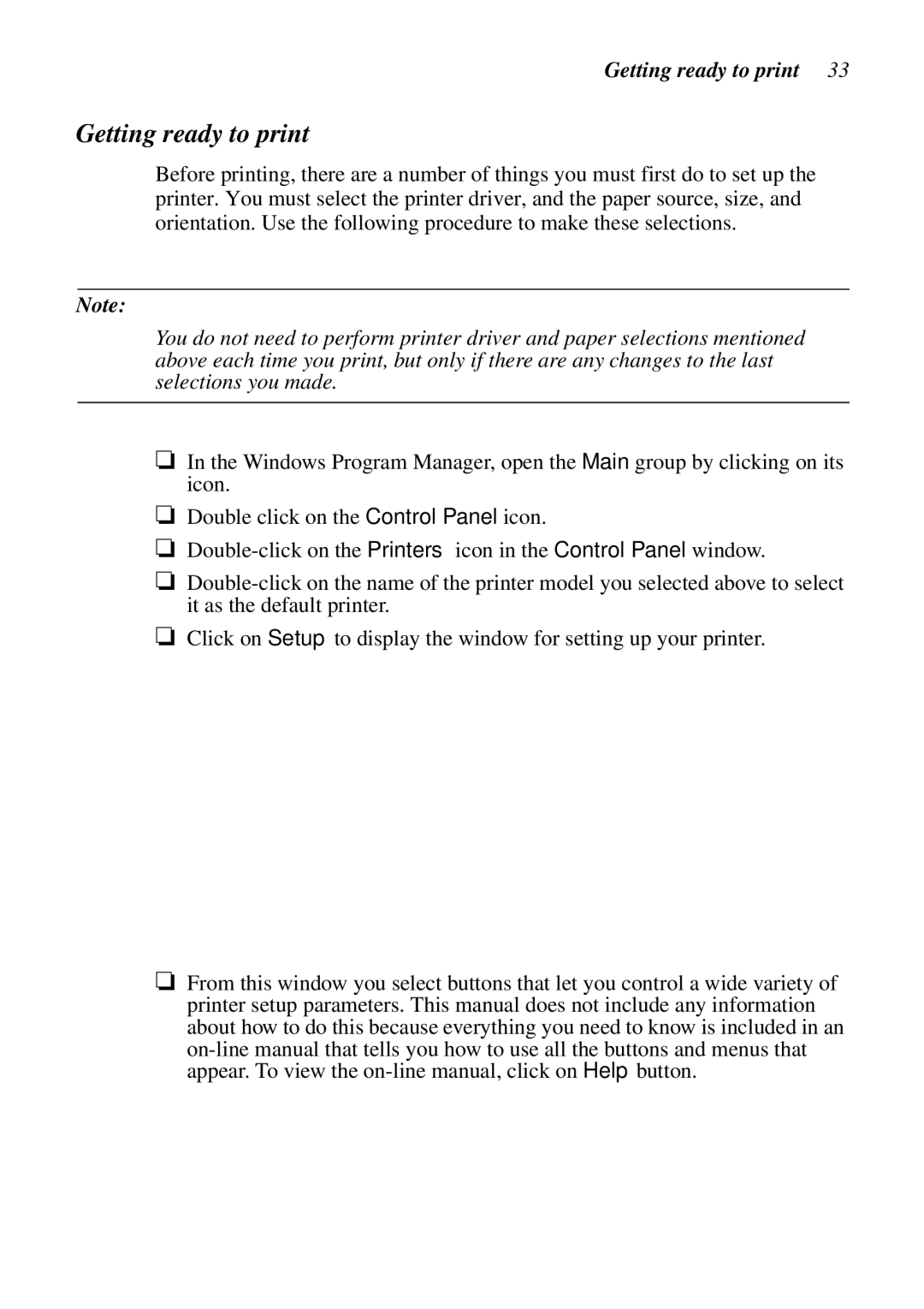 Star Micronics LC-90 NX-1010 user manual Getting ready to print 