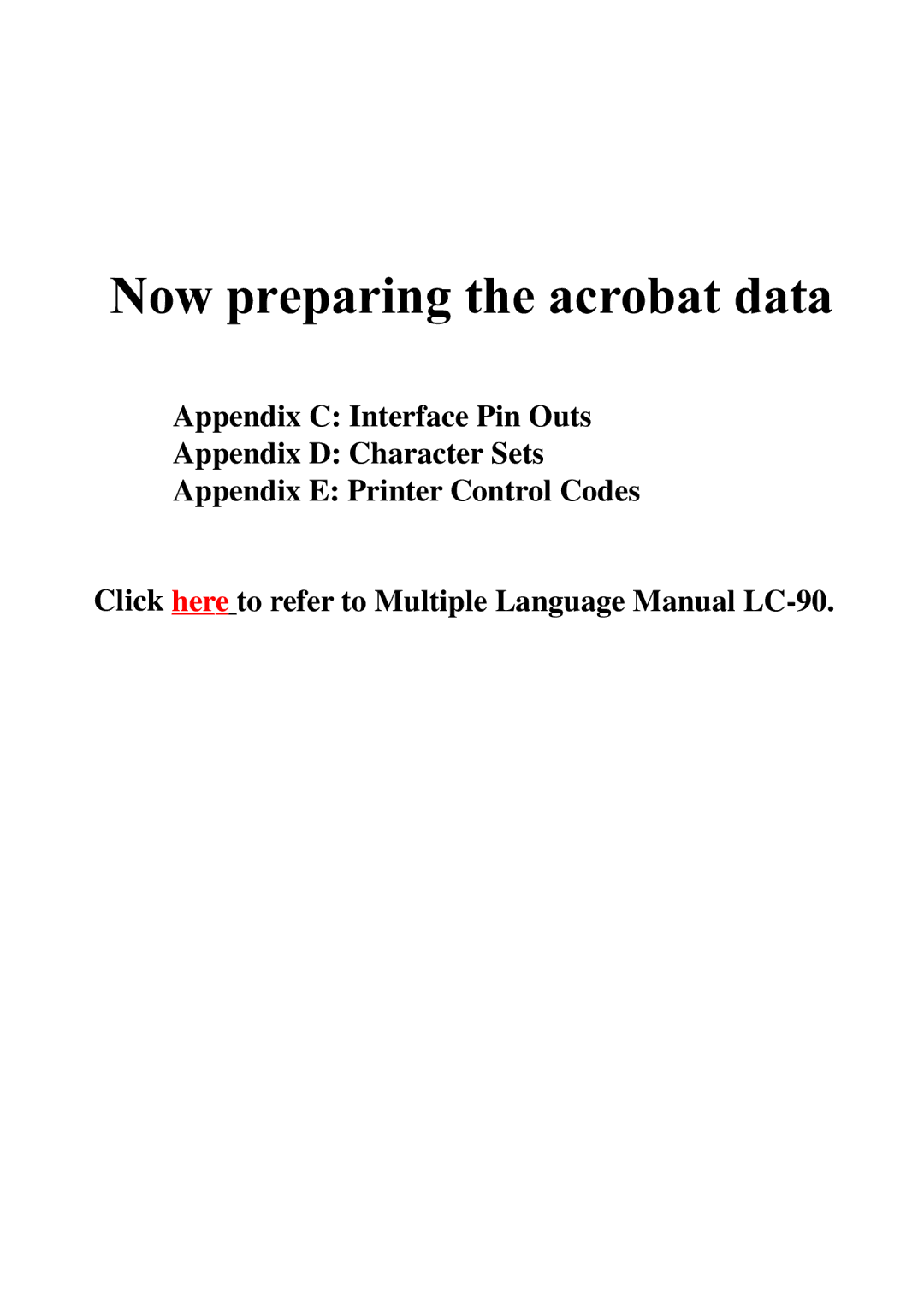 Star Micronics LC-90 NX-1010 user manual Now preparing the acrobat data 