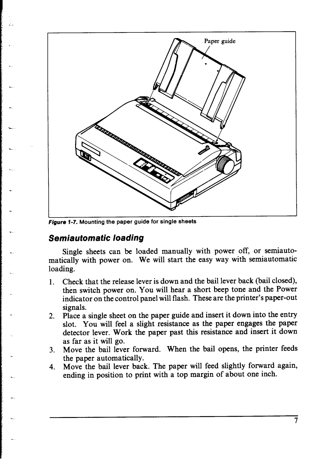 Star Micronics LC-IOII user manual Semiautomatic loading 