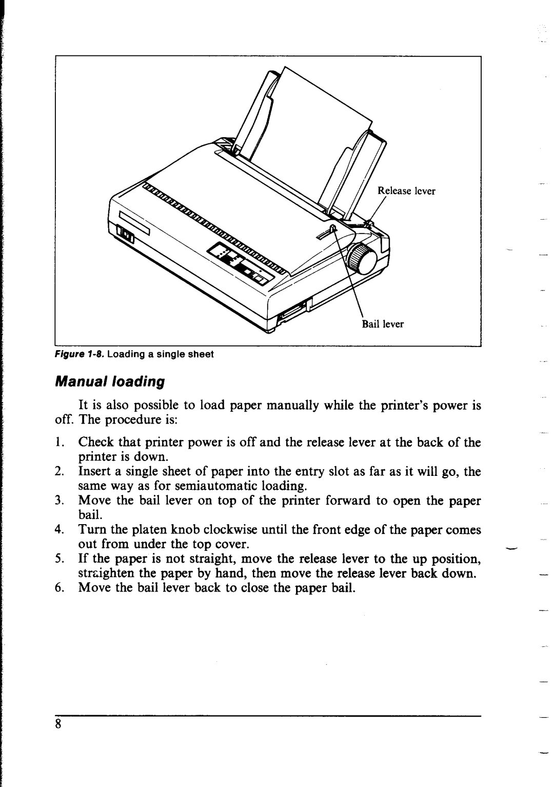 Star Micronics LC-IOII user manual Manual loading 