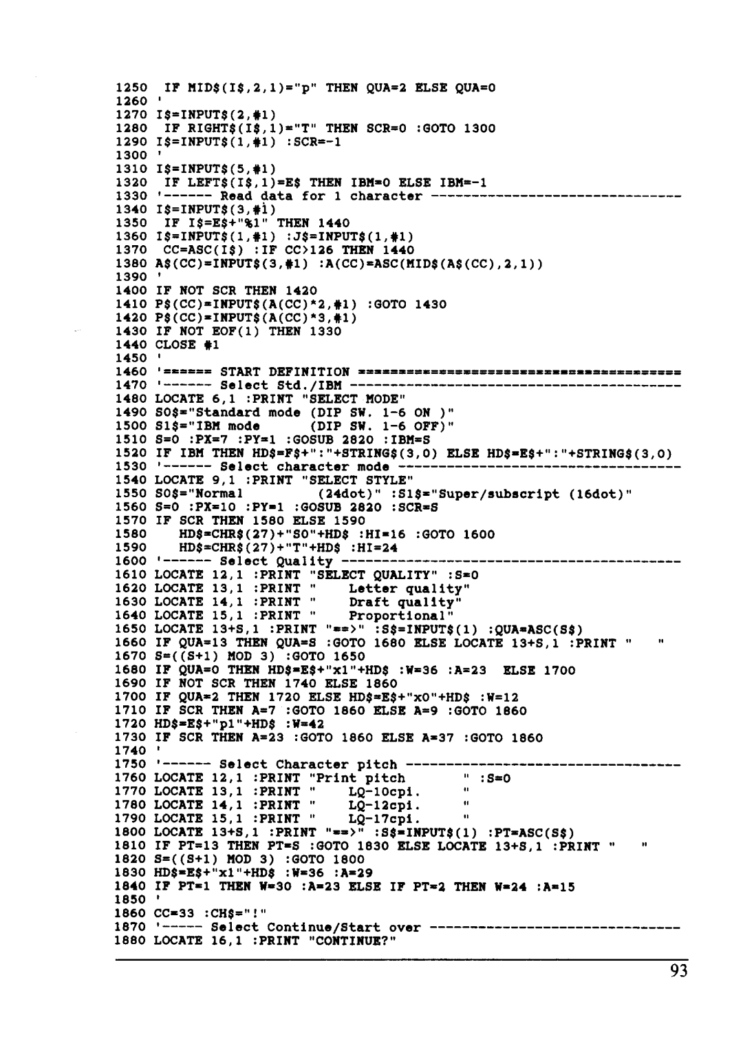 Star Micronics LC24-10 user manual 1600 