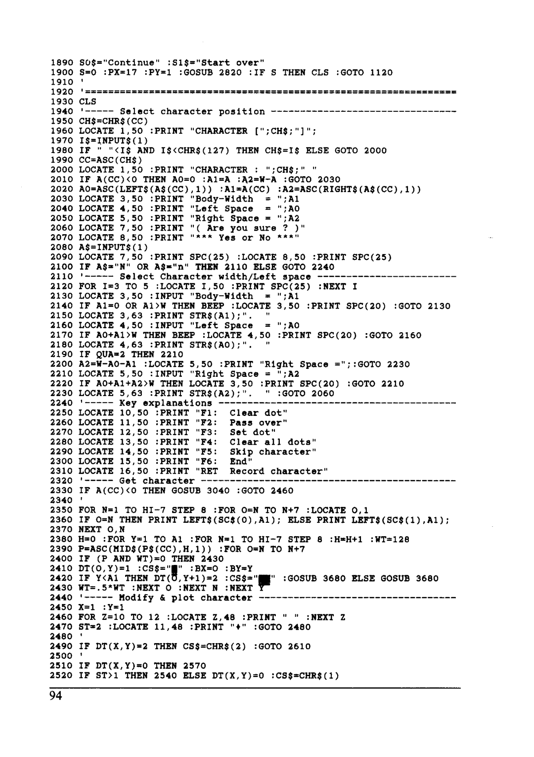 Star Micronics LC24-10 user manual 2440 