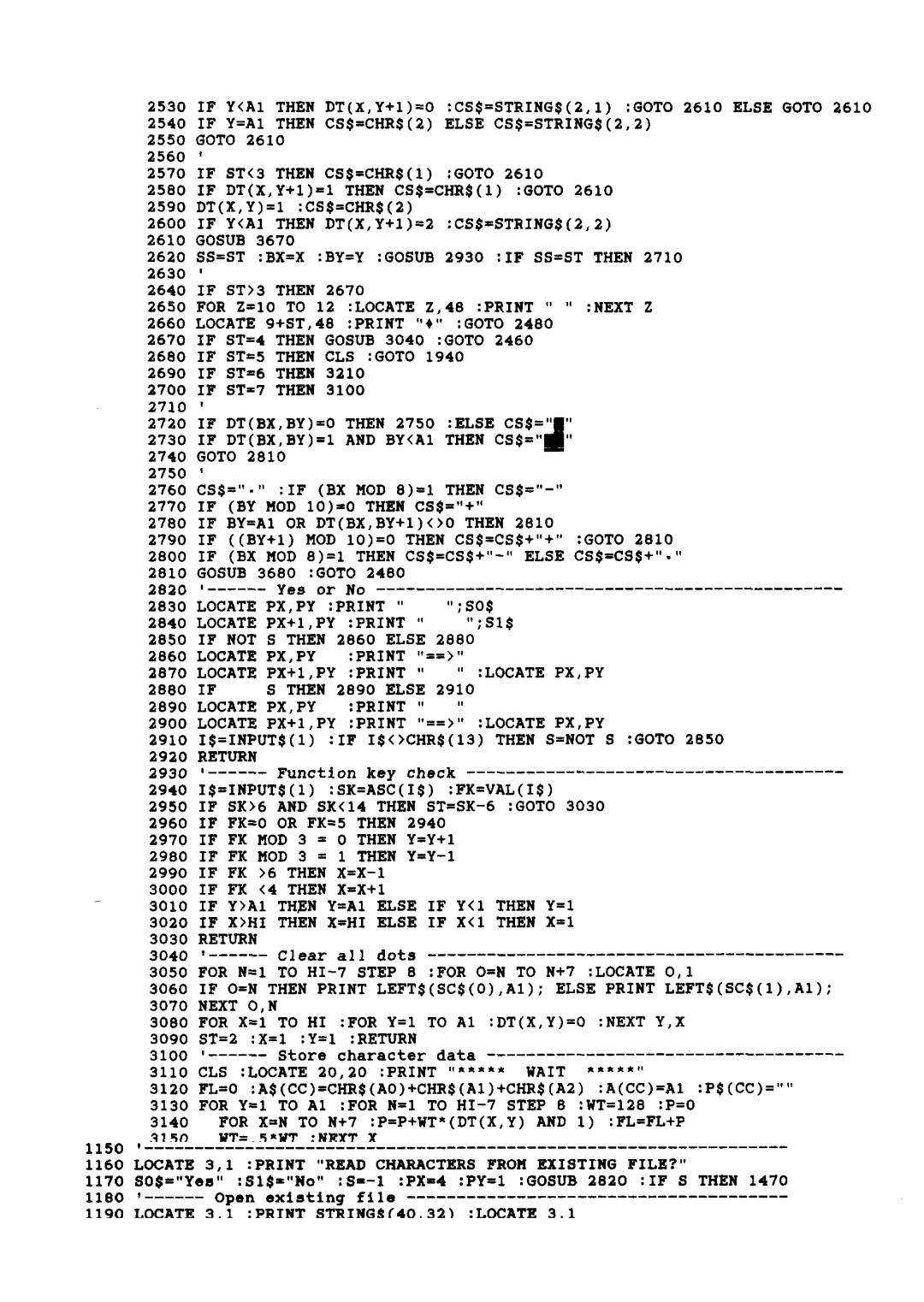 Star Micronics LC24-10 user manual Else CS$=STRINGQ2,2 