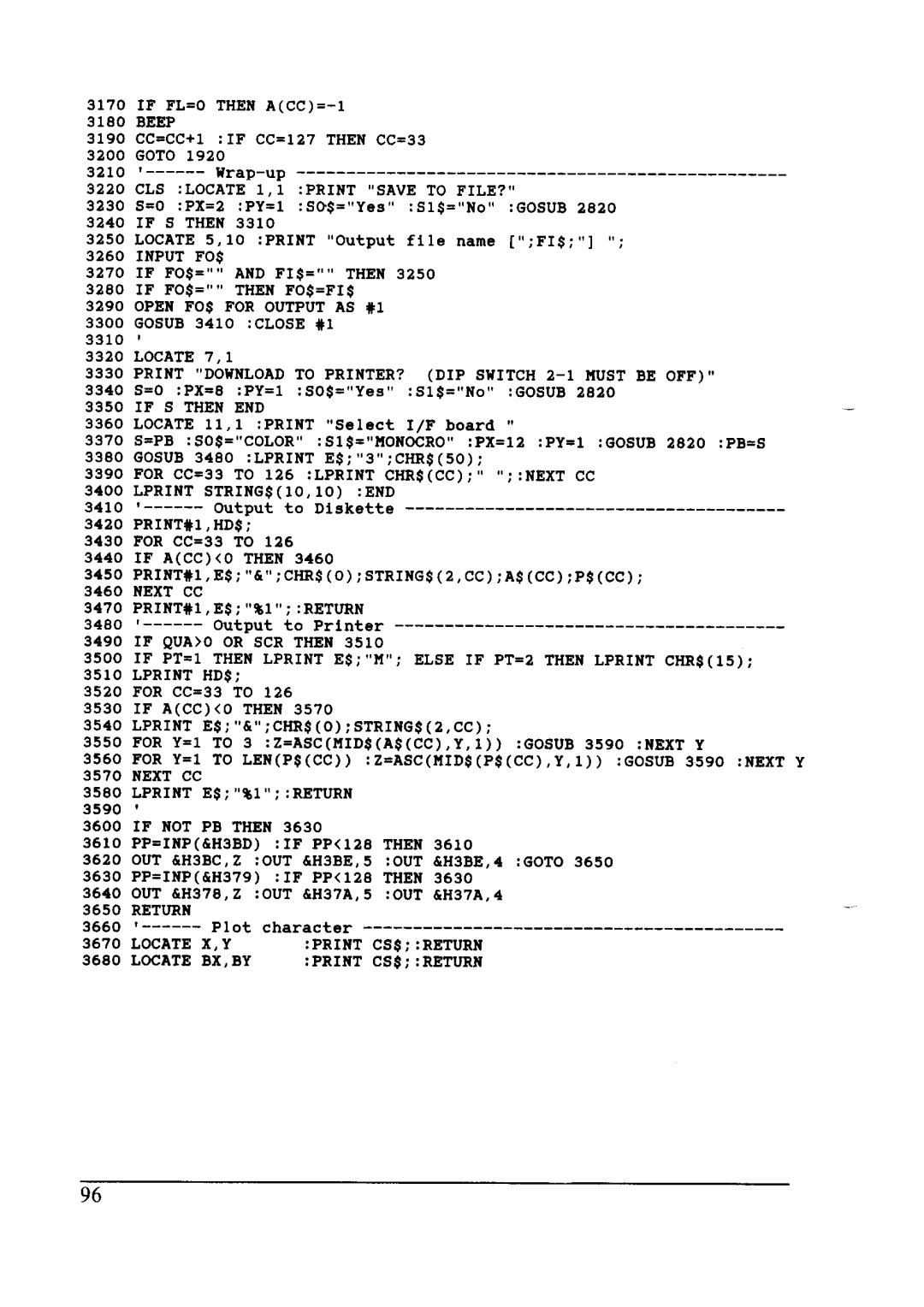 Star Micronics LC24-10 user manual Output Diskette 