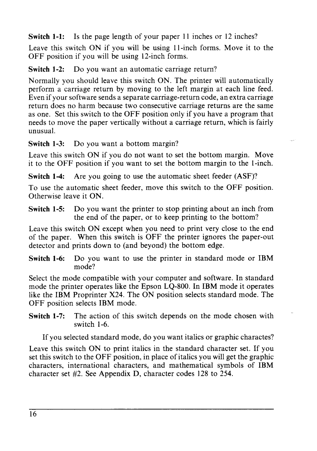 Star Micronics LC24-10 user manual 