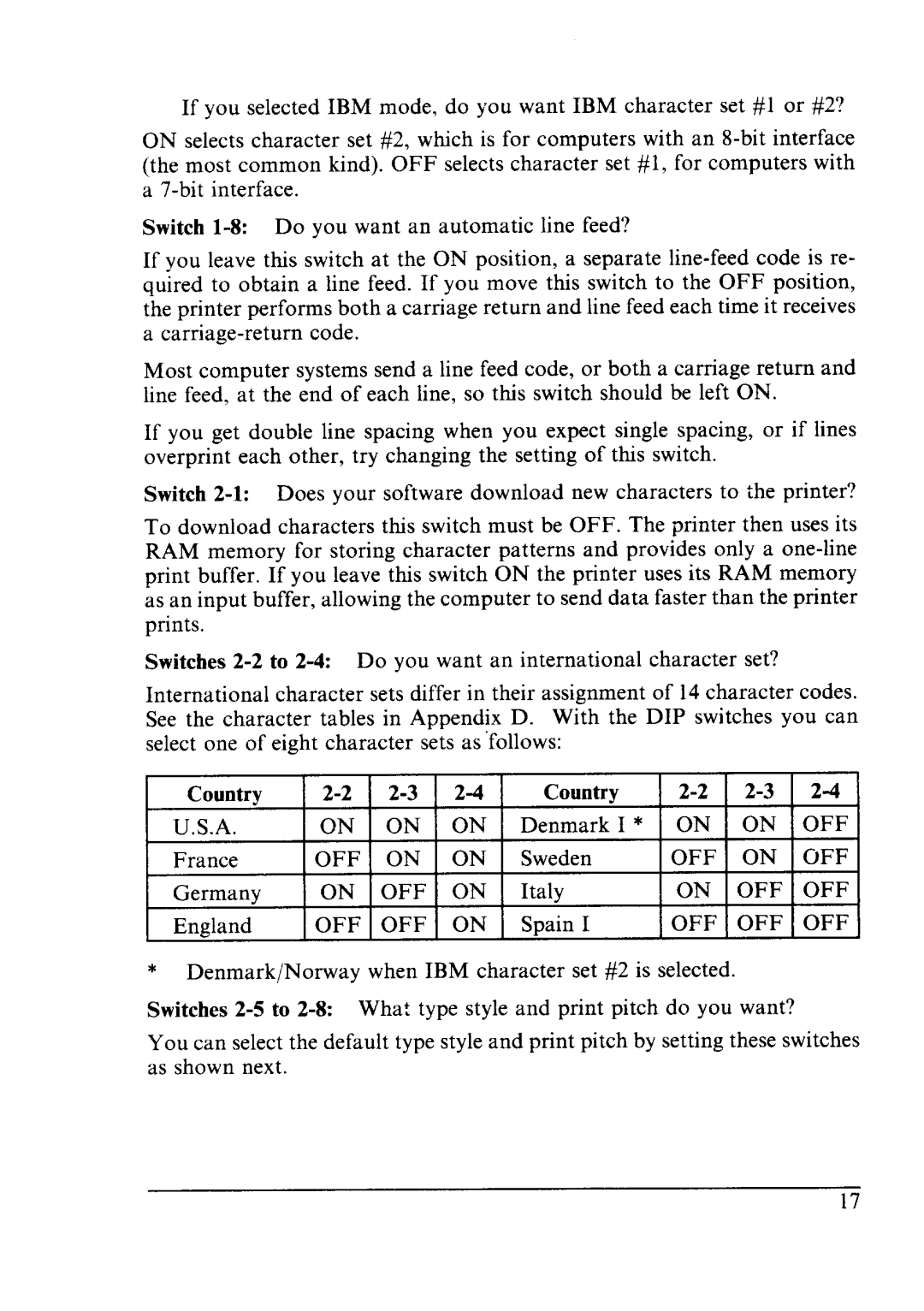 Star Micronics LC24-10 user manual 