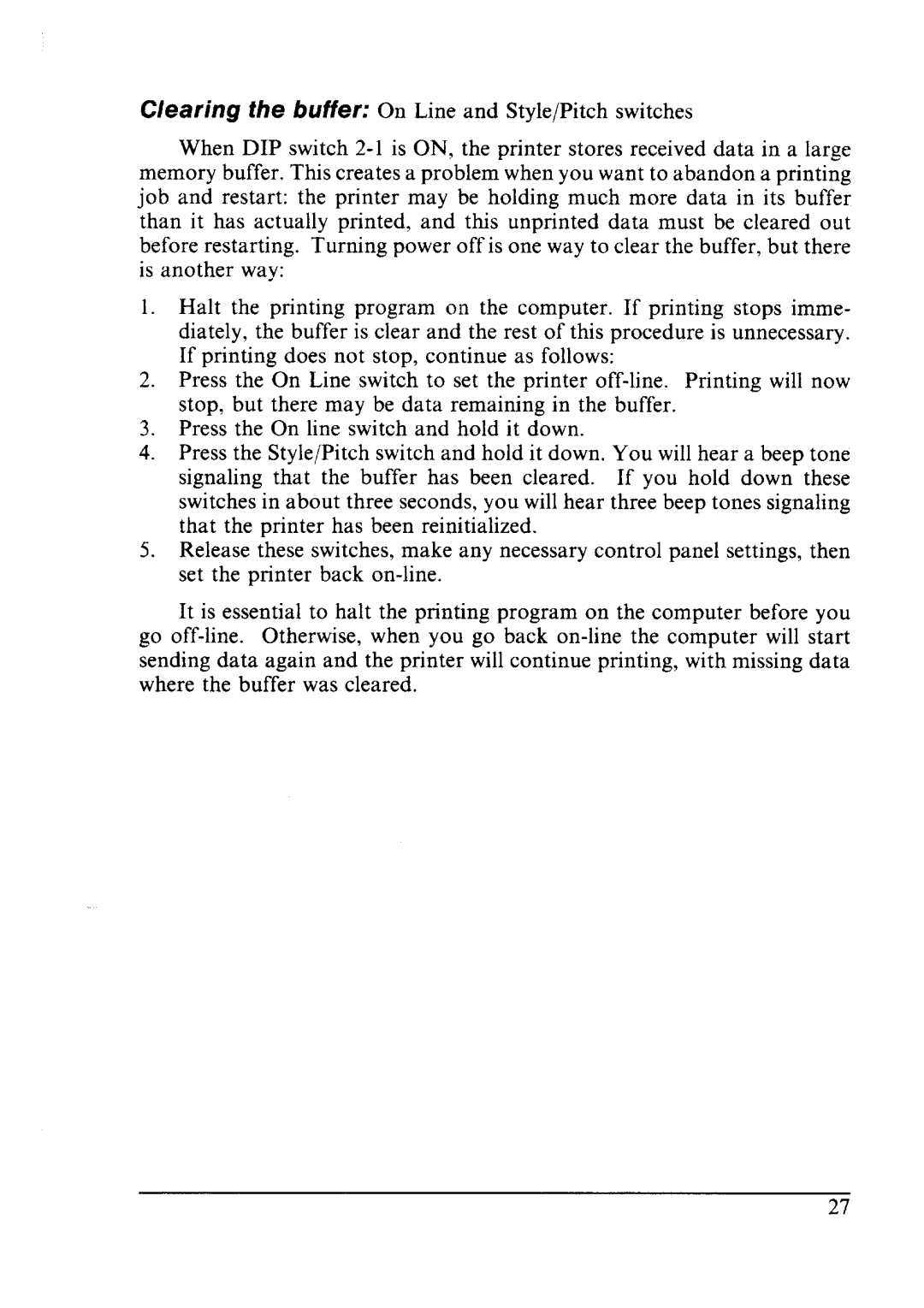 Star Micronics LC24-10 user manual 