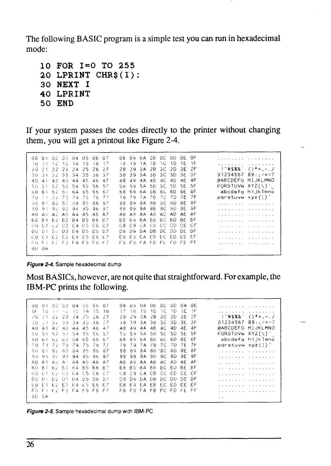 Star Micronics LC24-15 user manual Lprint CHR$I Next 