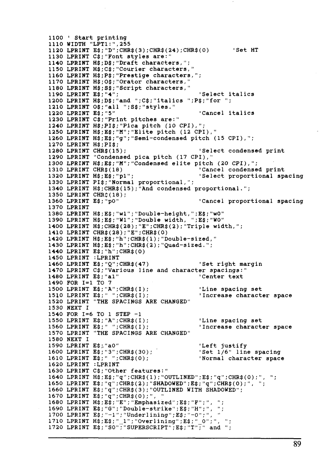 Star Micronics LC24-15 user manual Lprint 