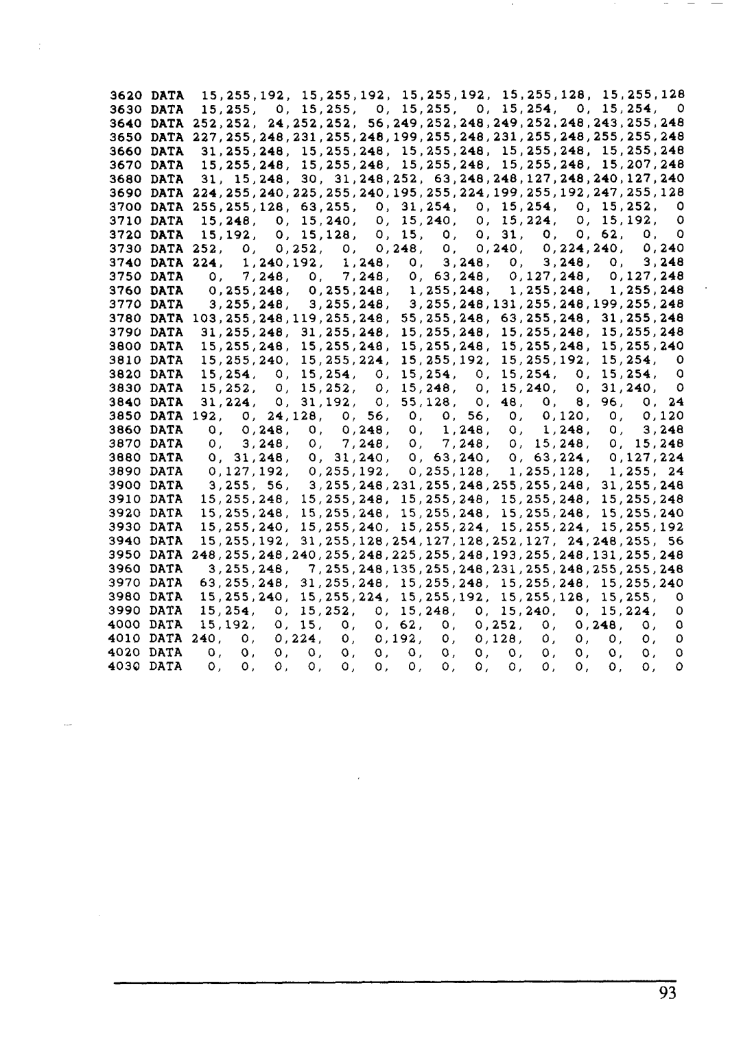 Star Micronics LC24-15 3620, Data, 15,255,192, 15,255,128, 3630, 15.255, 15.254, 3640, 252,252, 24252252, 3650, 3660, 3670 