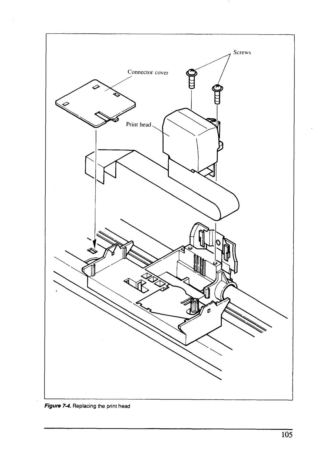 Star Micronics LC24-15 user manual Replacing the print head 