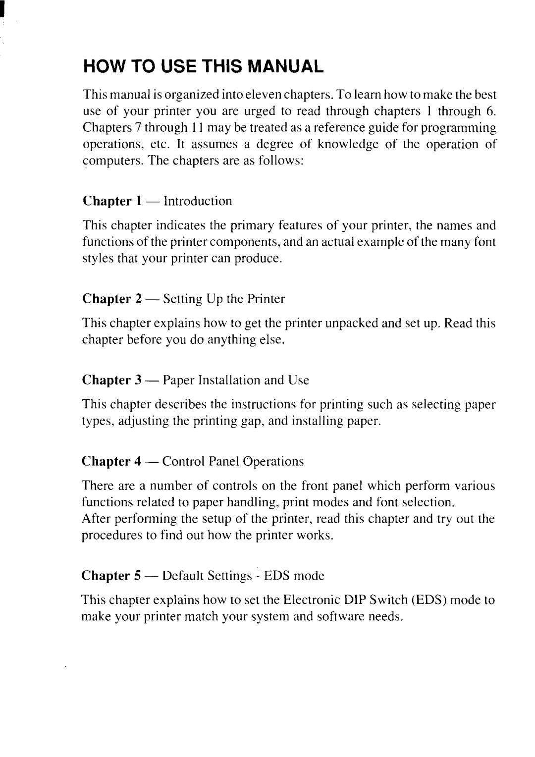 Star Micronics LC24-20 user manual HOW to USE this Manual 