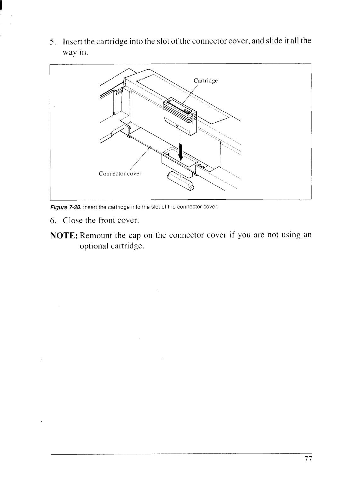 Star Micronics LC24-20 user manual Close the front cover 