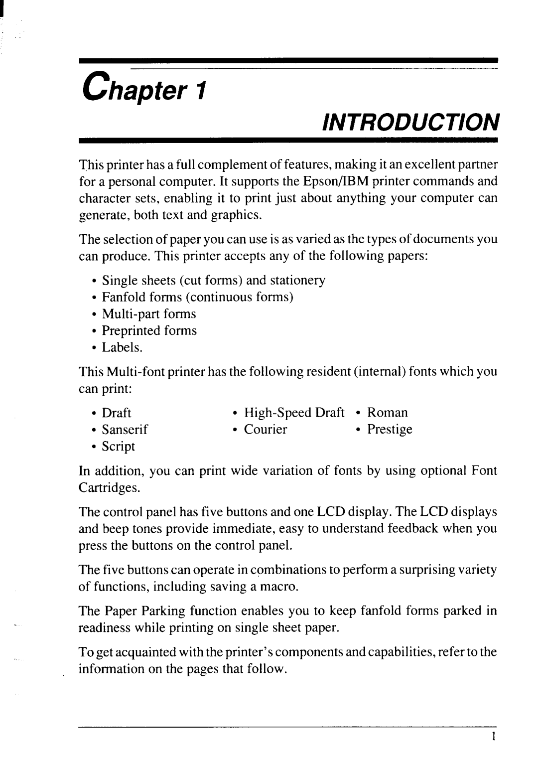 Star Micronics LC24-20 user manual Chapter 