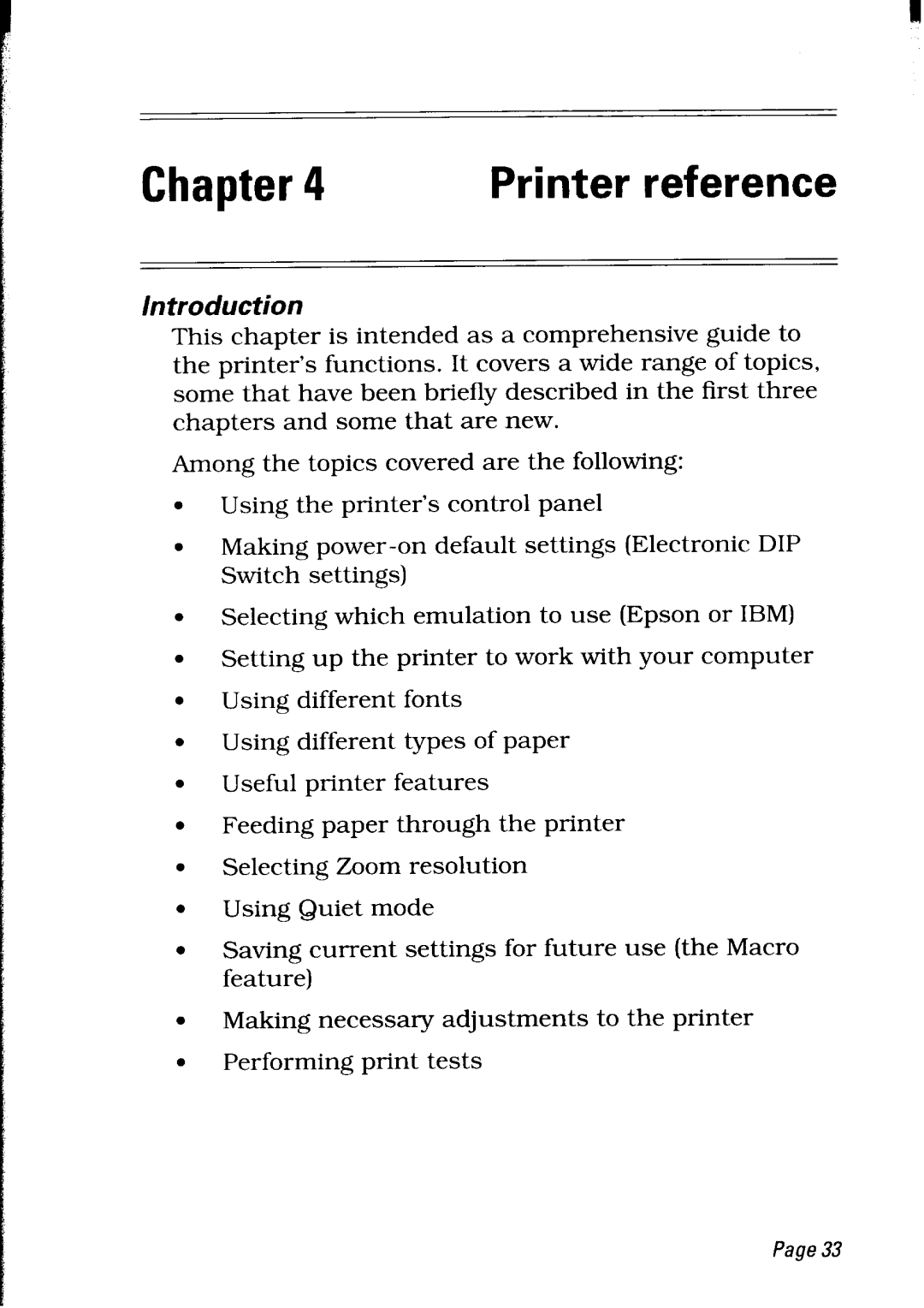 Star Micronics LC24-30 user manual Printer reference, Introduction 