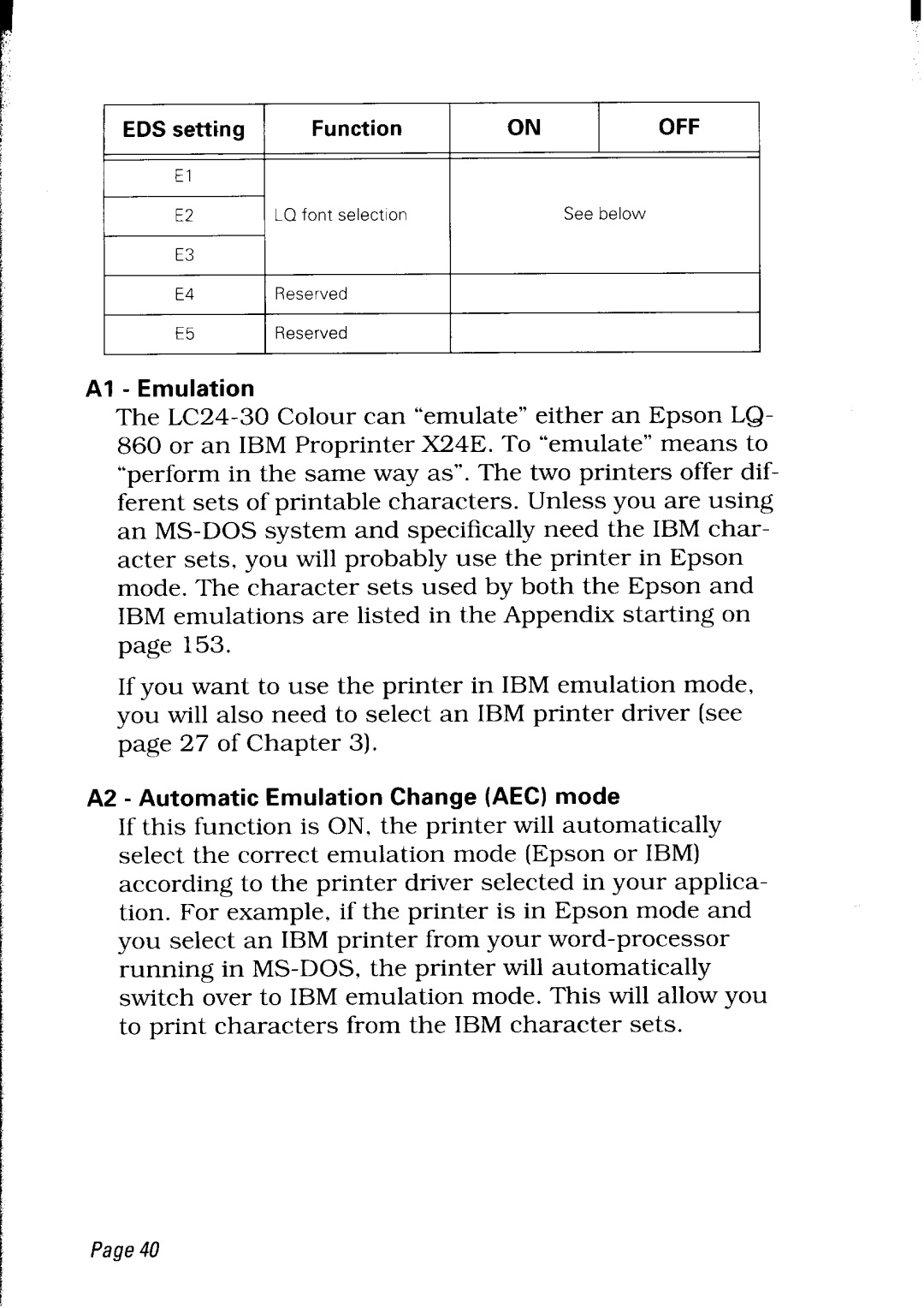 Star Micronics LC24-30 user manual 