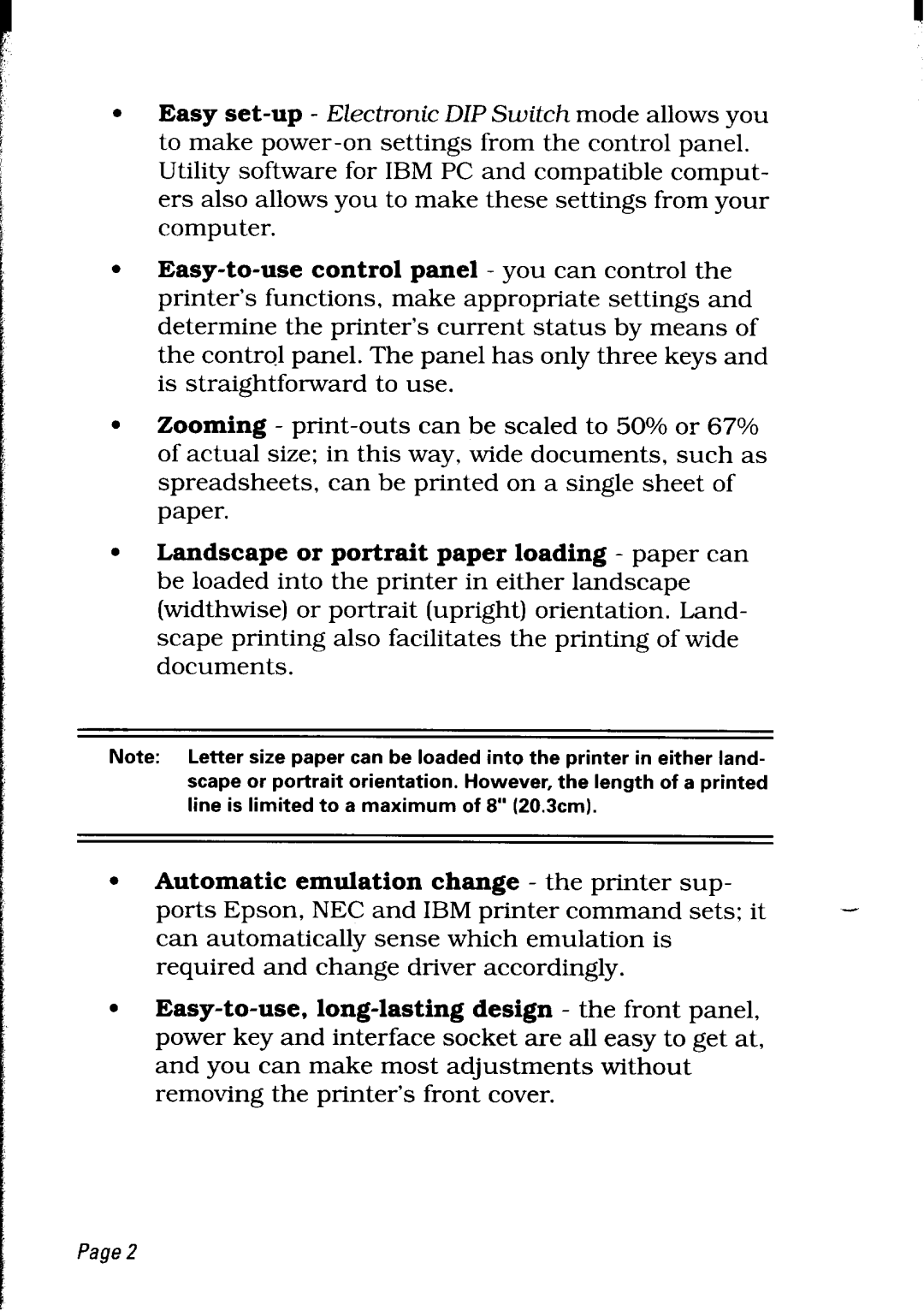 Star Micronics LC24-30 user manual Nec 