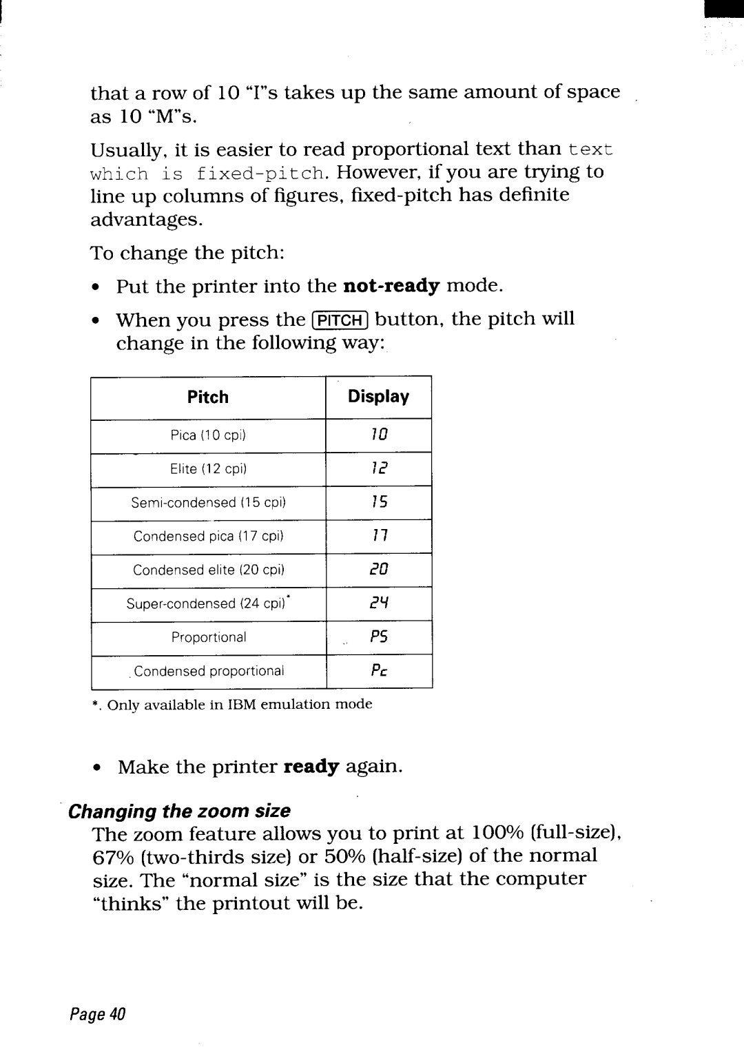 Star Micronics LC24-300 user manual Make the printer ready again 