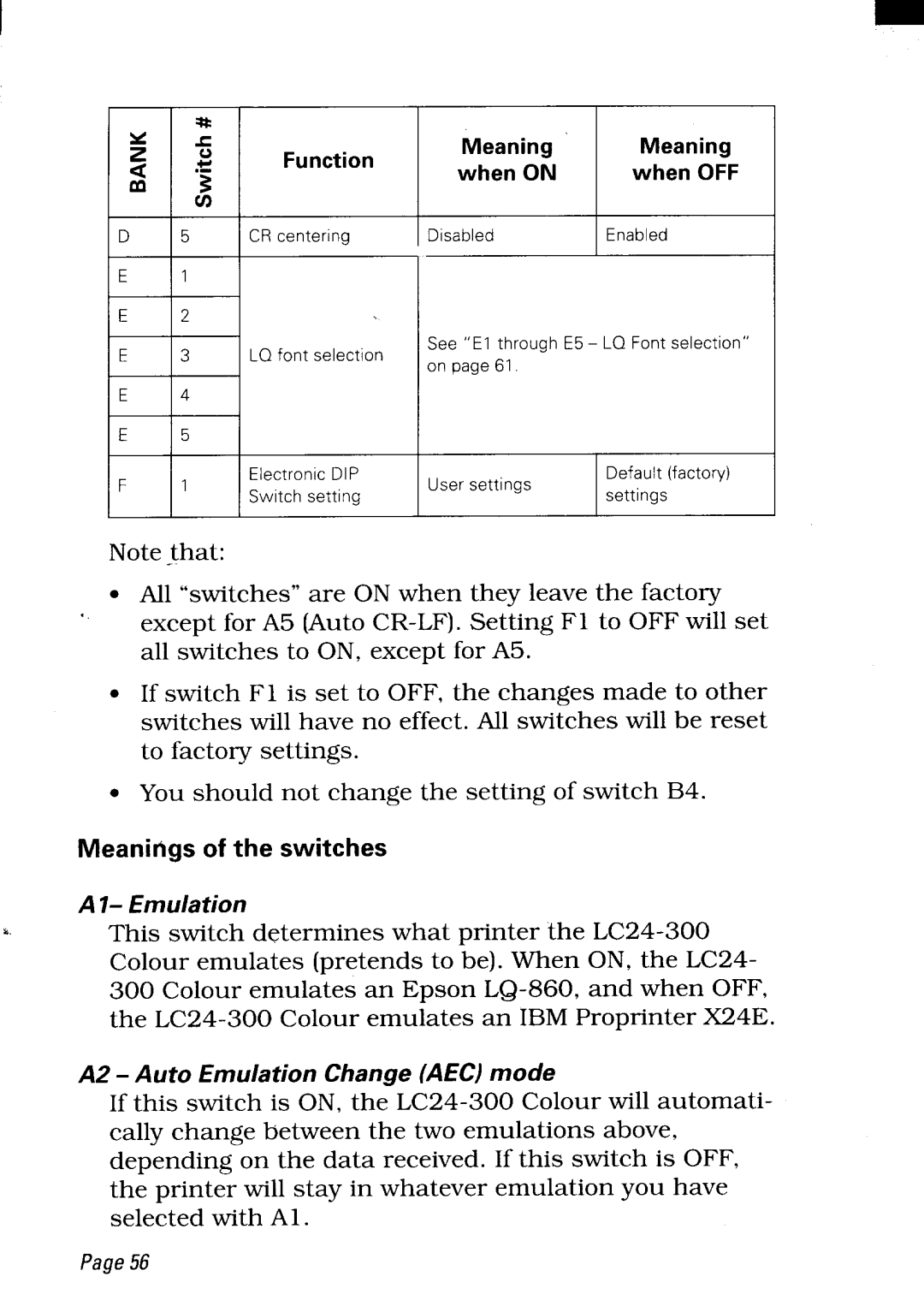 Star Micronics LC24-300 user manual Page56 