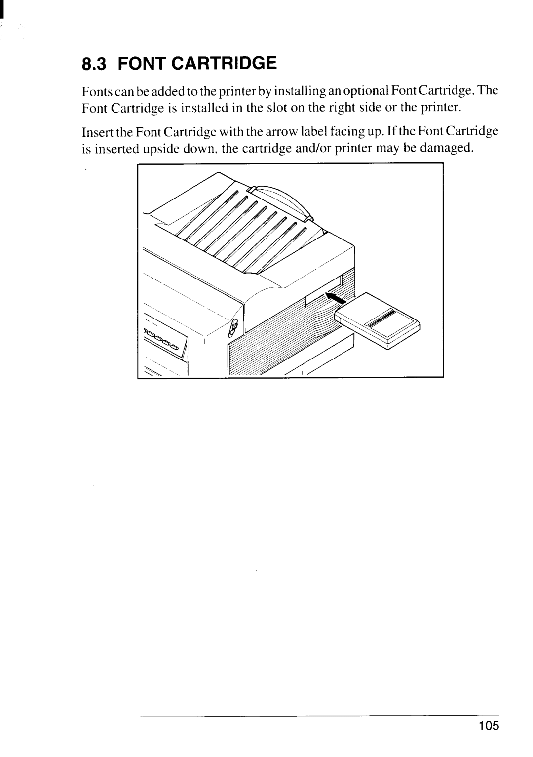 Star Micronics LS-5 TT, LS-5 EX operation manual Font Cartridge 