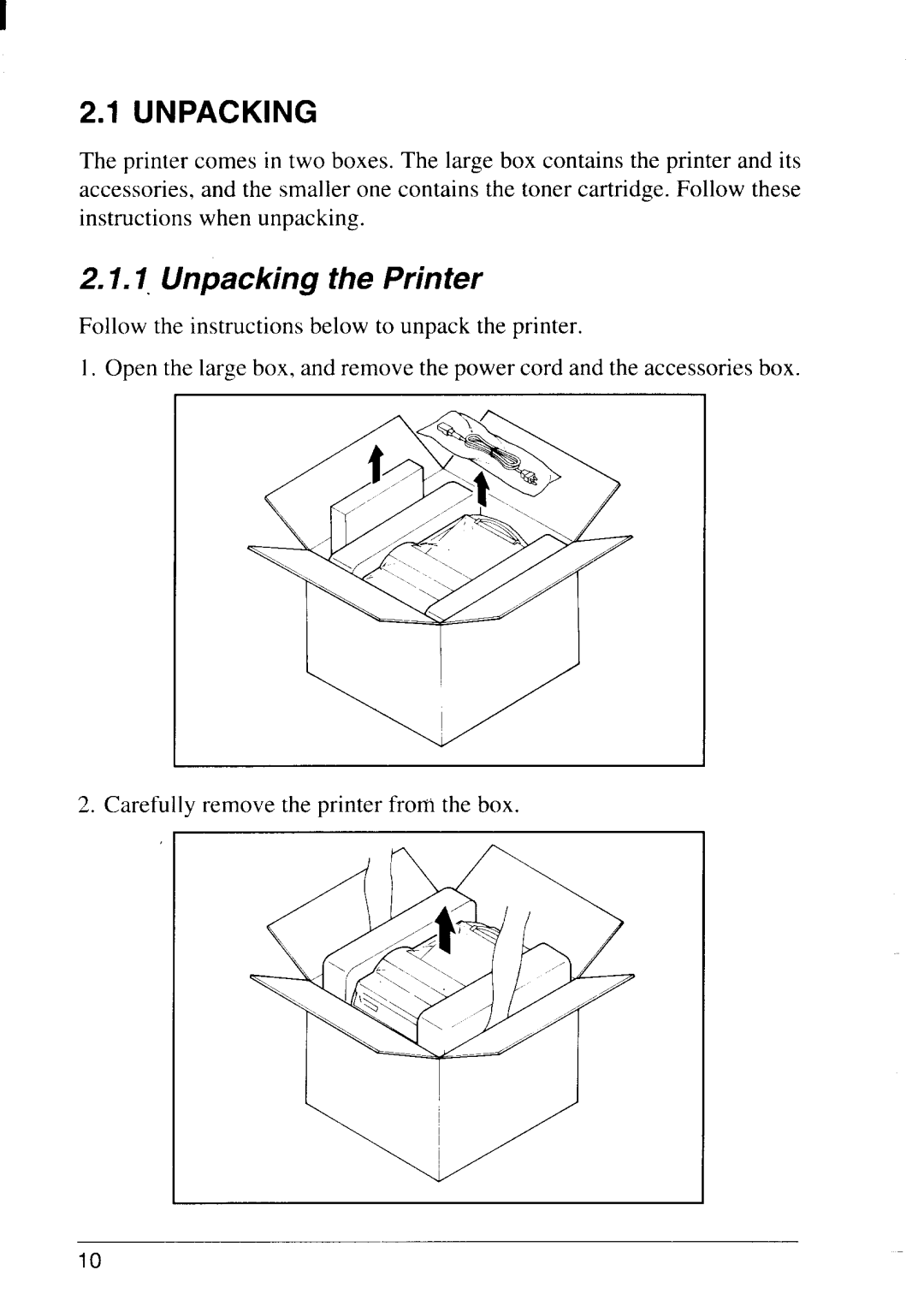 Star Micronics LS-5 EX, LS-5 TT operation manual Unpacking the Printer 