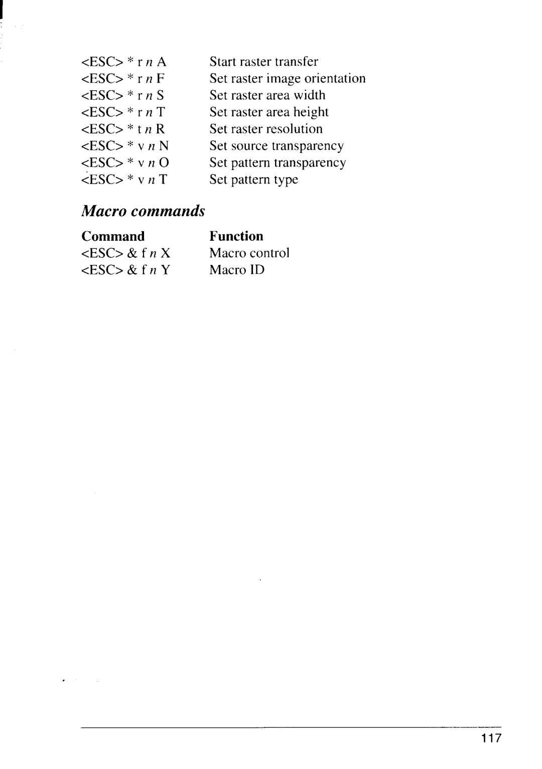 Star Micronics LS-5 TT, LS-5 EX operation manual Macro commands 