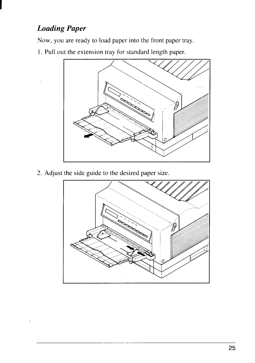 Star Micronics LS-5 TT, LS-5 EX operation manual Loading Paper 