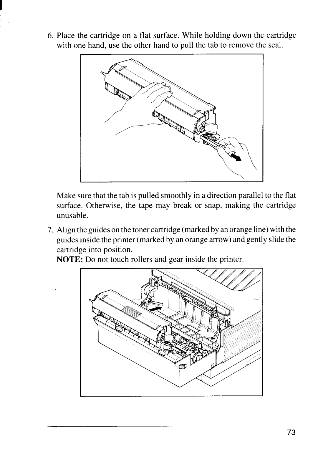 Star Micronics LS-5 TT, LS-5 EX operation manual F s T r Tt uc 