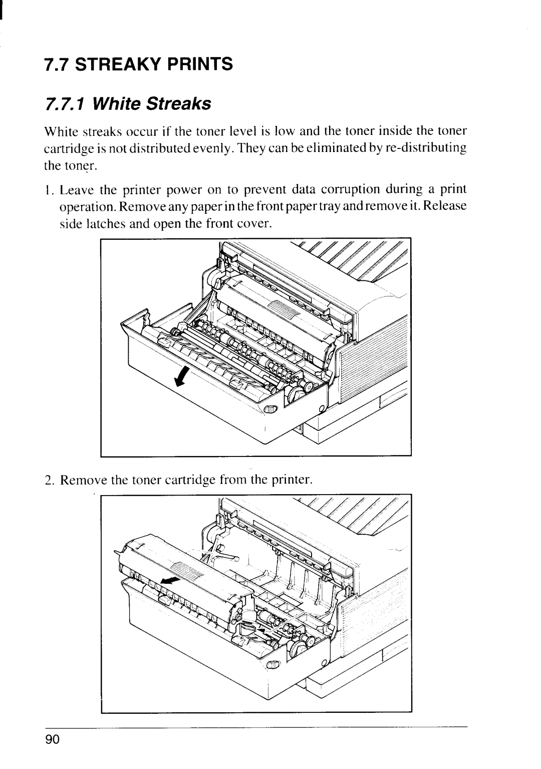 Star Micronics LS-5 EX, LS-5 TT operation manual Streaky, White Streaks 