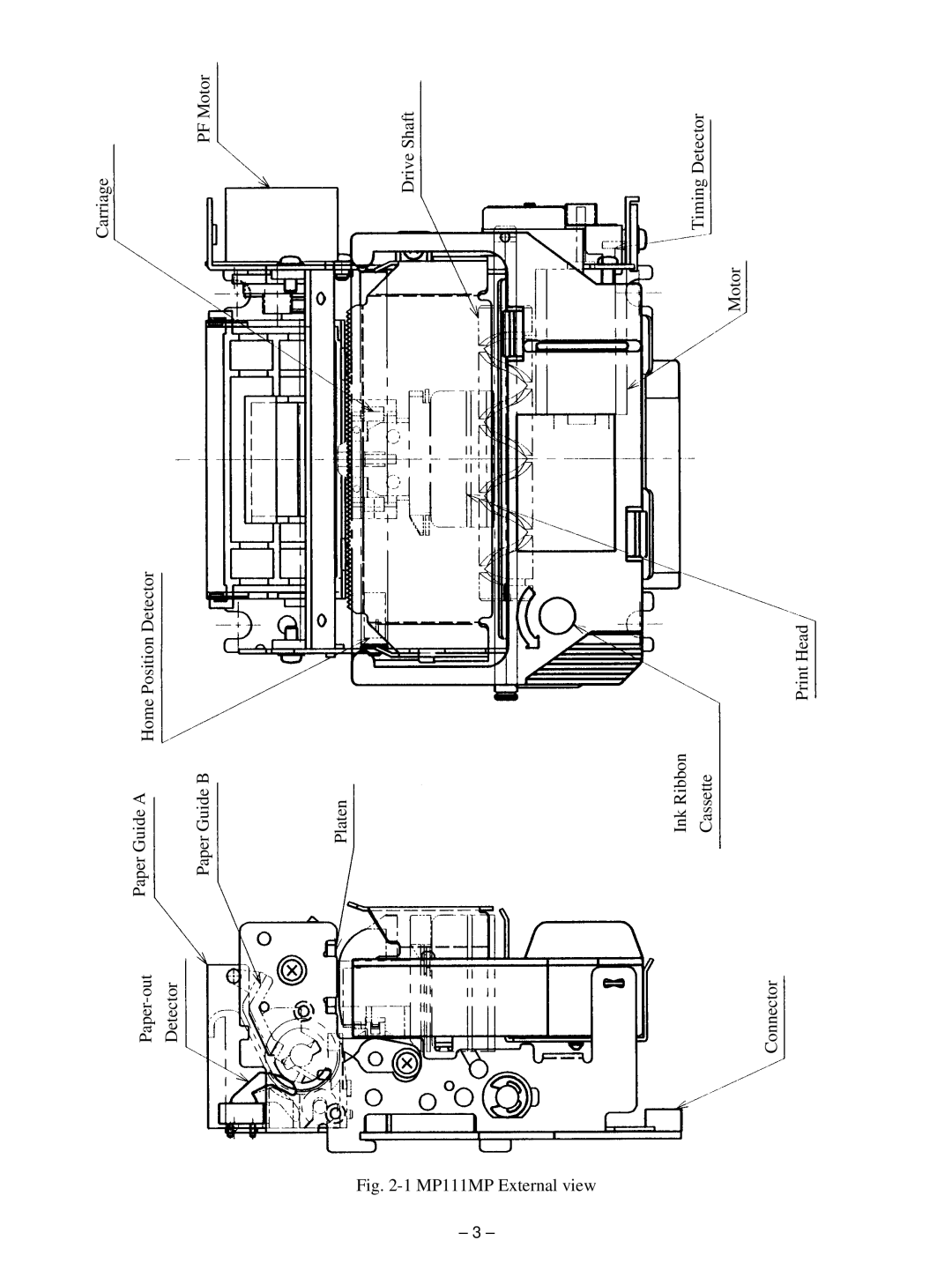 Star Micronics MP115MP-24G-A, MP111MP-24G-A operation manual MP111MP External view 