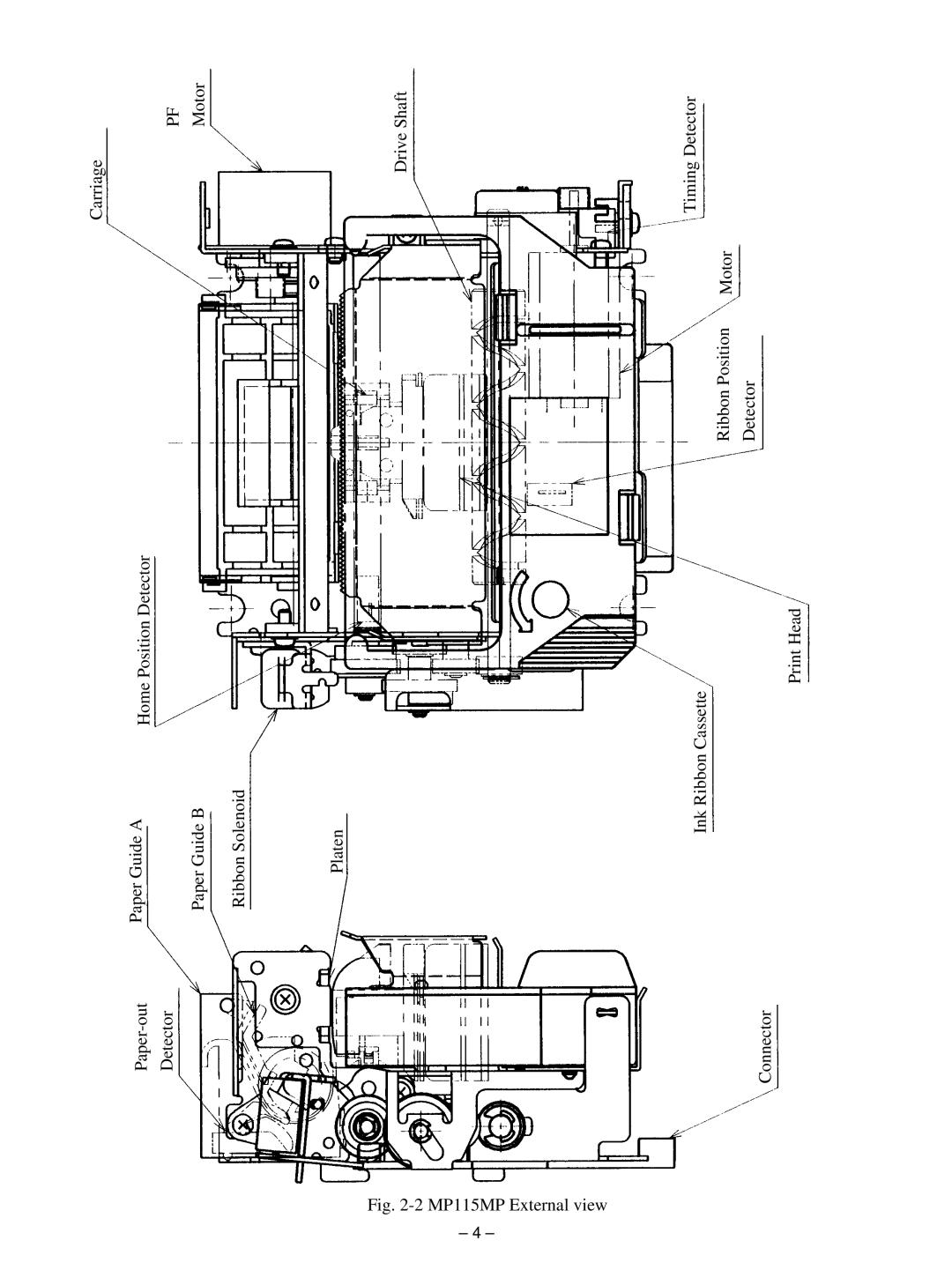 Star Micronics MP111MP-24G-A, MP115MP-24G-A operation manual MP115MP External view 