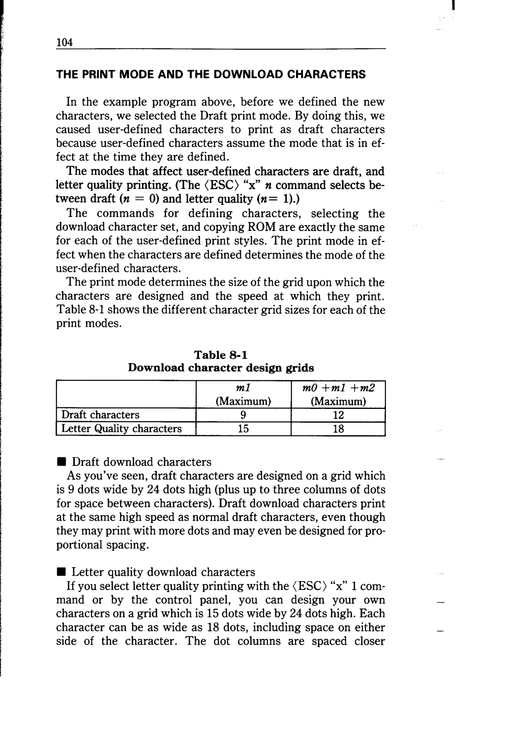 Star Micronics NB-15 user manual MO+ml +m2 