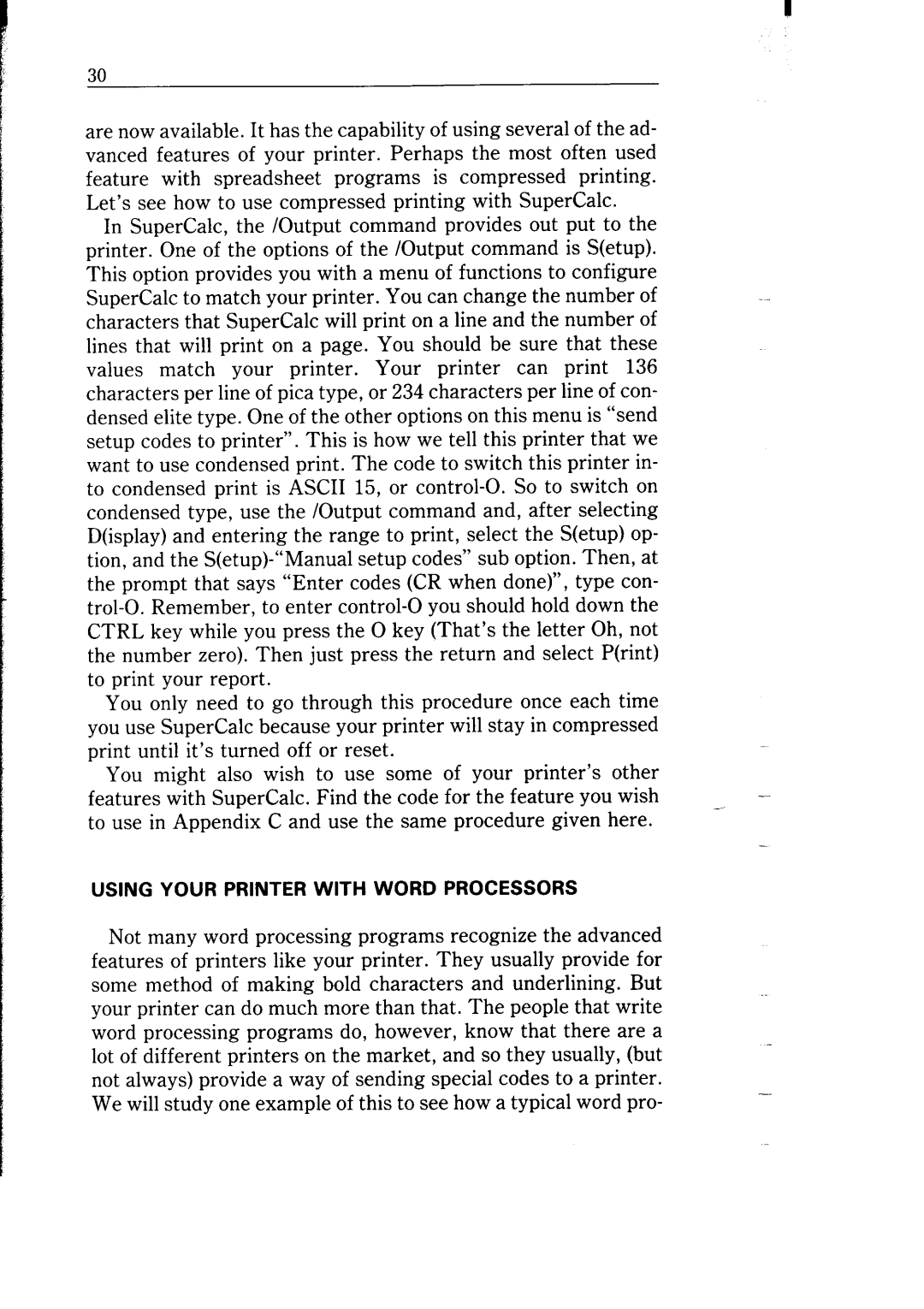 Star Micronics NB-15 user manual Using Your Printer with Word Processors 