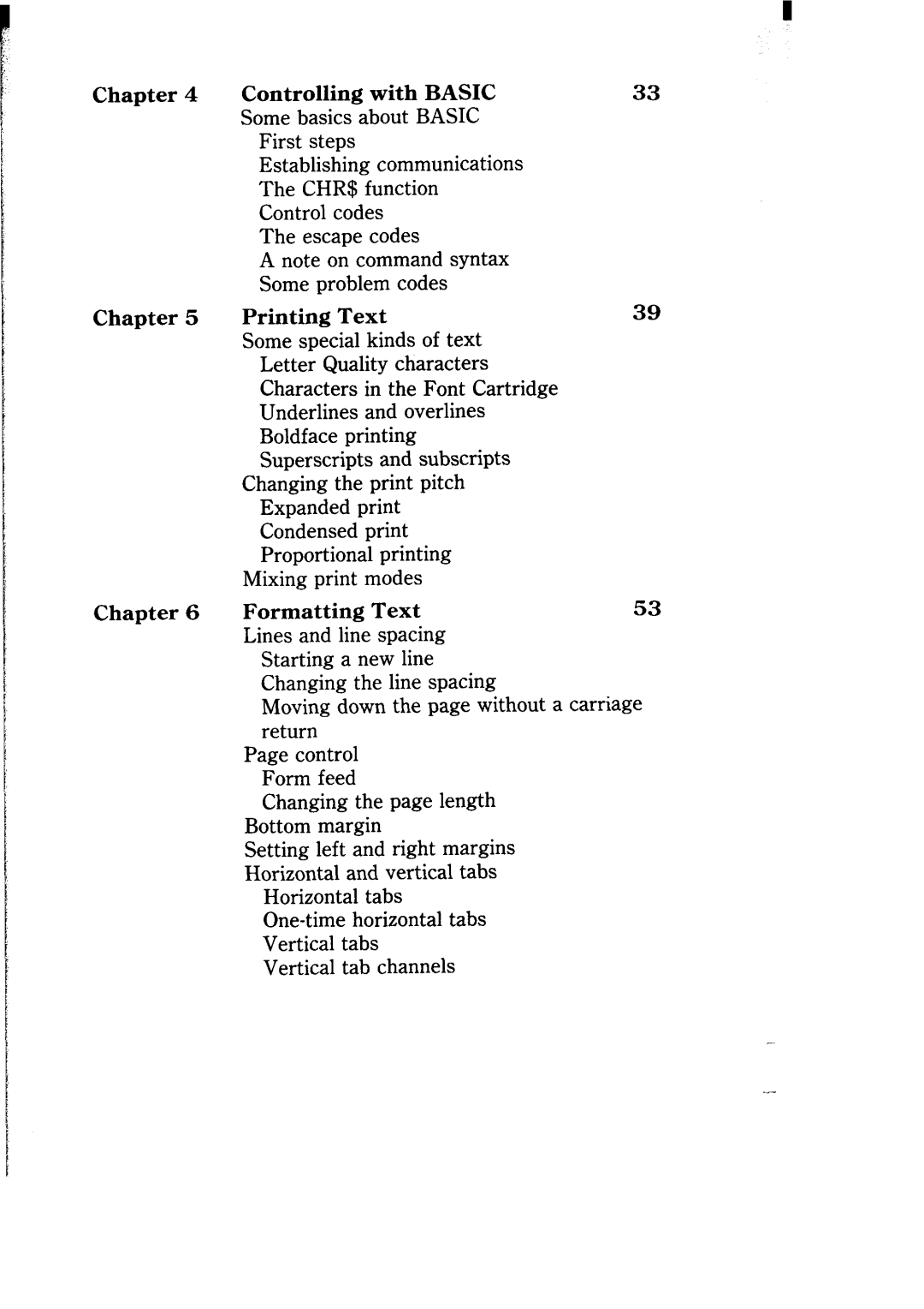 Star Micronics NB-15 user manual Chapter Controlling with Basic, Chr$ 