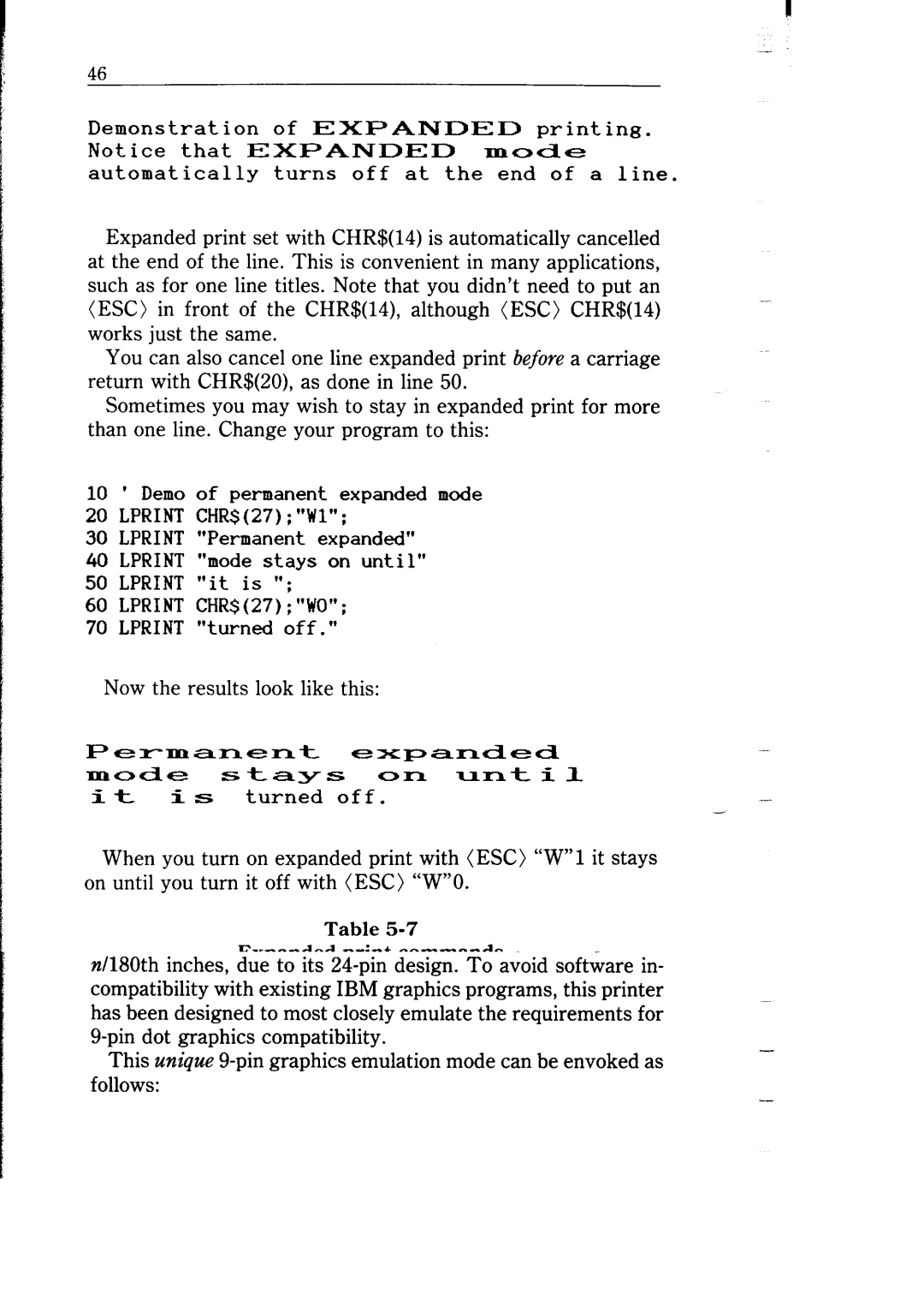 Star Micronics NB-15 user manual Demonstration 