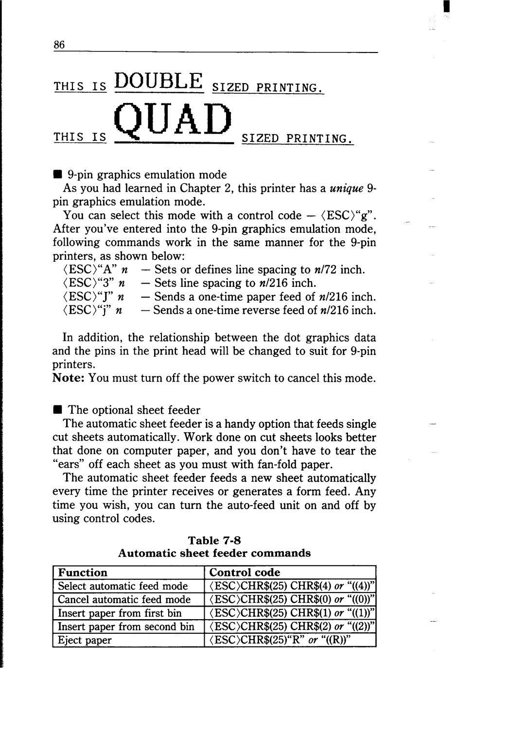 Star Micronics NB-15 user manual This is Double Sized Printing 