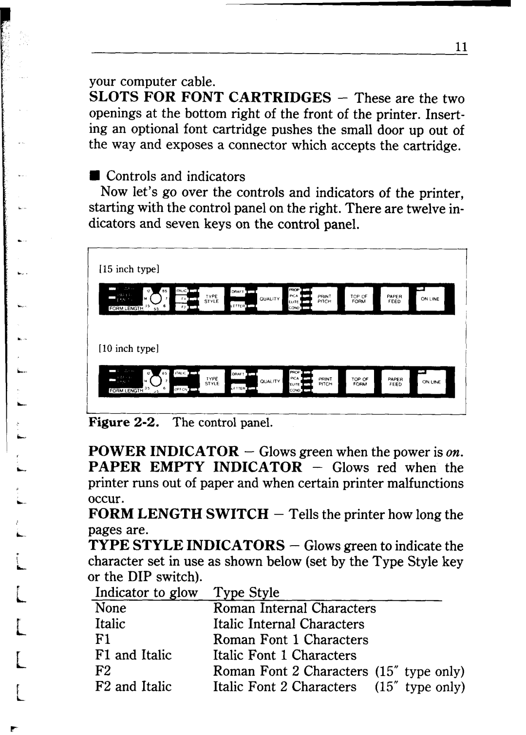 Star Micronics NB24-10/15 user manual I15 inch type1 lo inch type1 