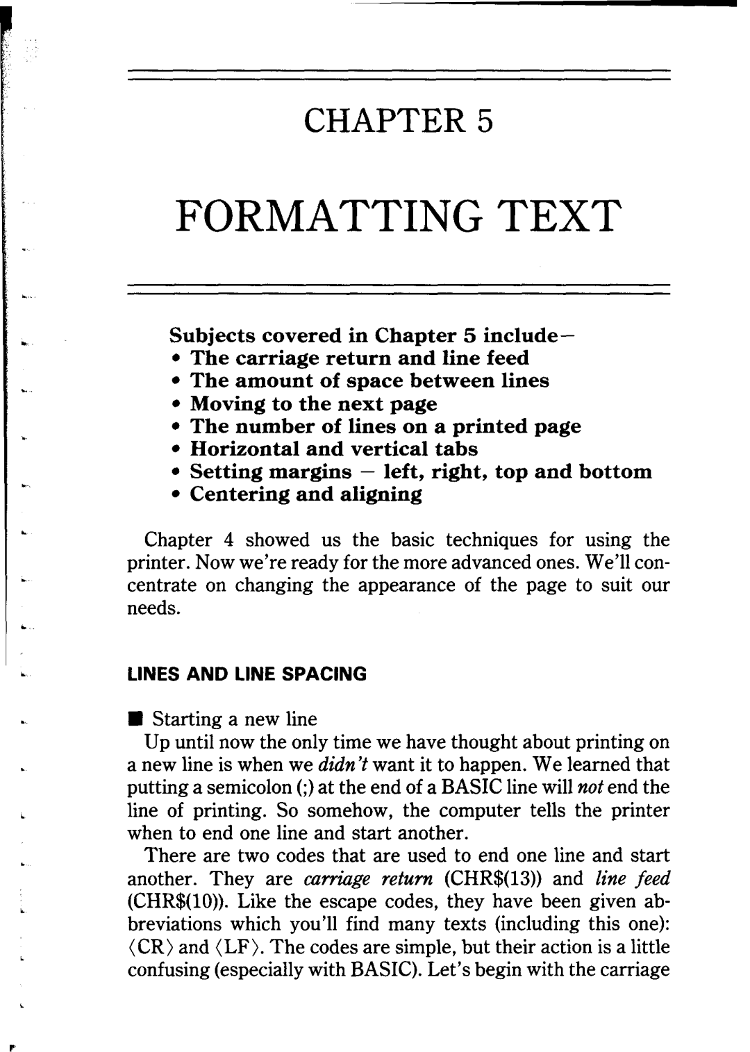 Star Micronics NB24-10/15 user manual Chapter, Formatting Text 