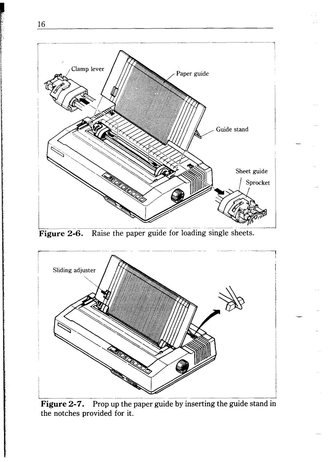 Star Micronics NB24-10/15 user manual Raise the paper guide for loading single sheets 