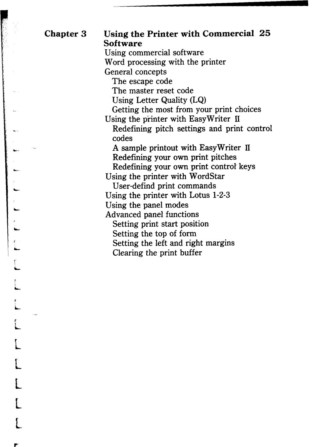 Star Micronics NB24-10/15 user manual Using the Printer with Commercial 25 Software 