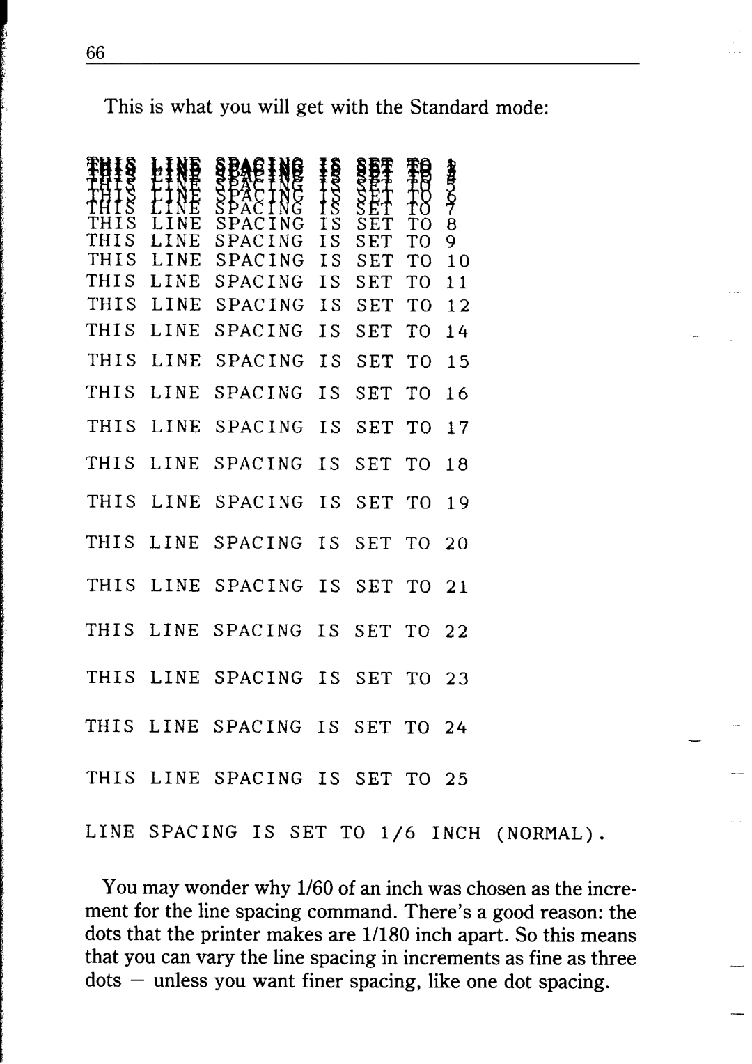 Star Micronics NB24-10/15 user manual This is what you will get with the Standard mode 