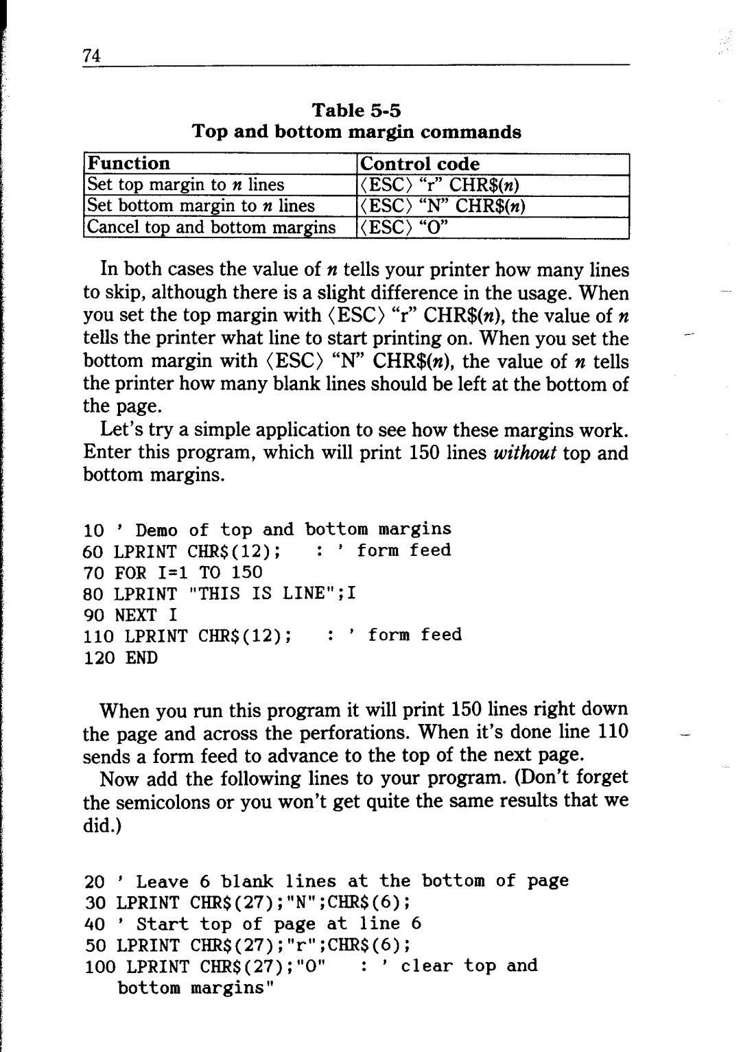 Star Micronics NB24-10/15 user manual Lprint this is LINE1 Next 